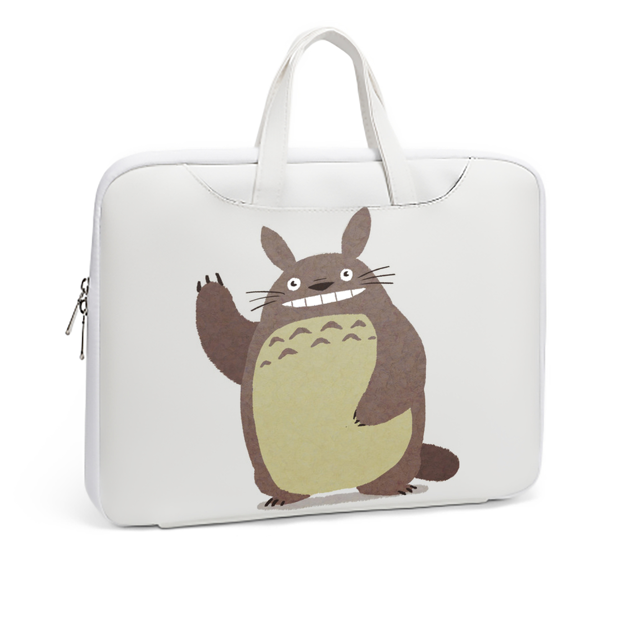 （画像用） となりのトトロ 草壁メイ 草壁サツキ My Neighbor Totoro Satsuki Kusakabe Mei Kusakabe レザーラップトップバッグ　ノートパソコンケース