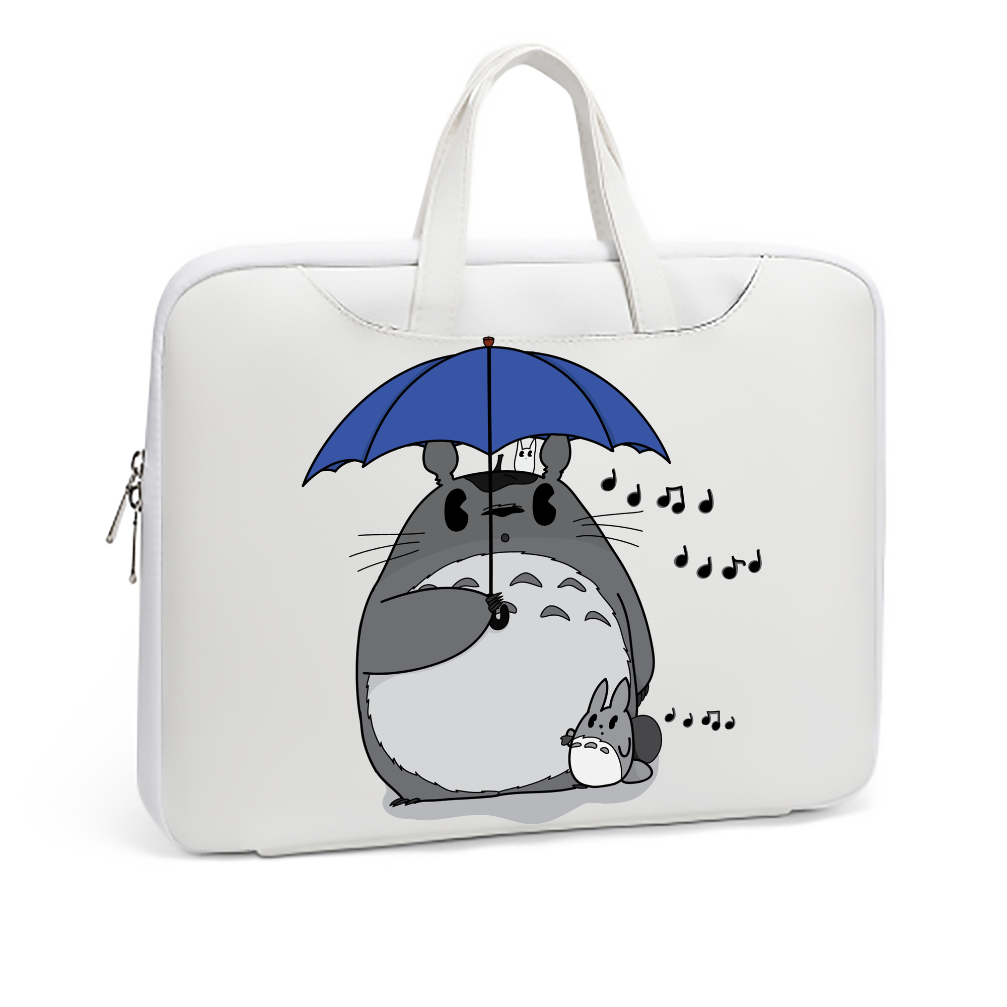 （画像用） となりのトトロ 草壁メイ 草壁サツキ My Neighbor Totoro Satsuki Kusakabe Mei Kusakabe レザーラップトップバッグ　ノートパソコンケース