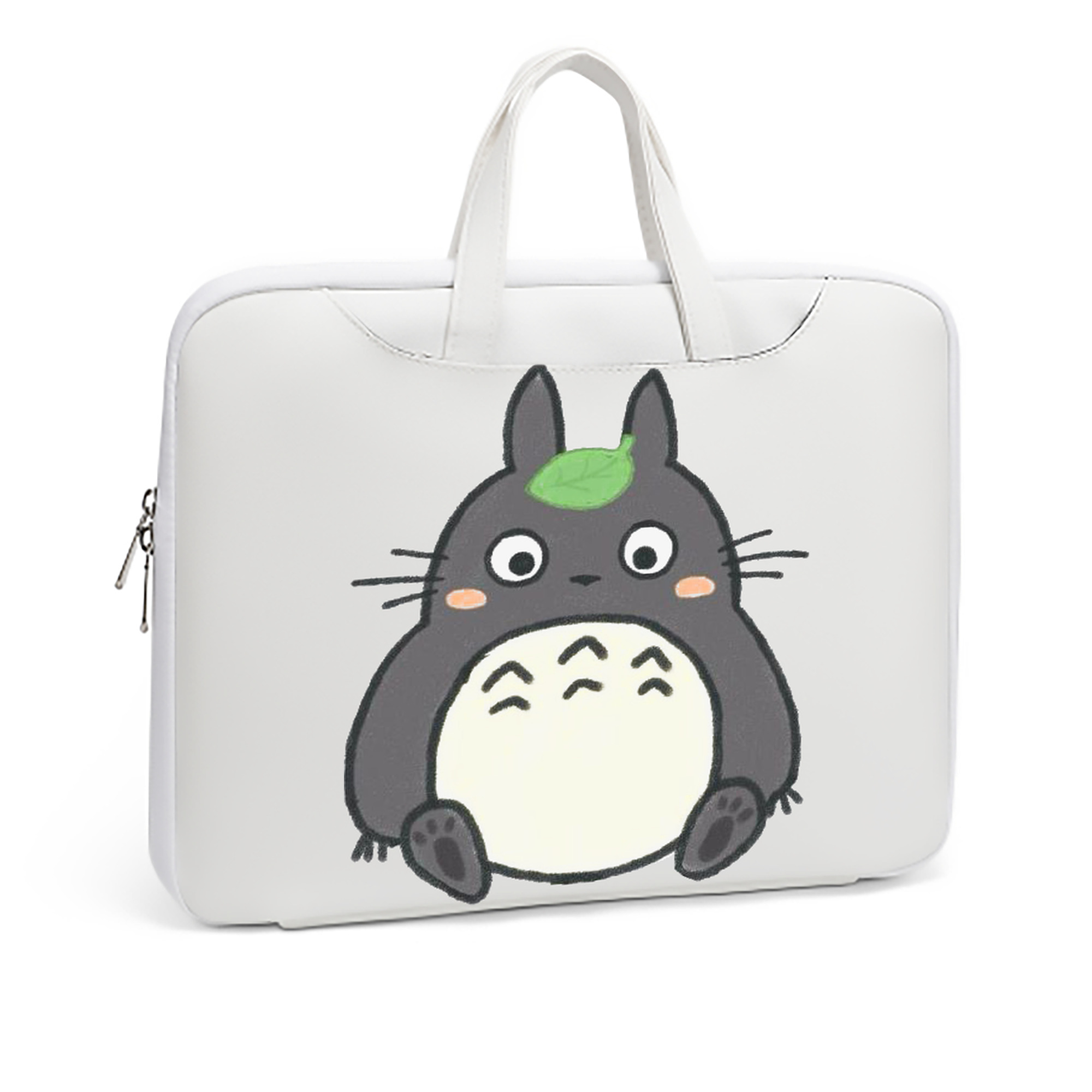 （画像用） となりのトトロ 草壁メイ 草壁サツキ My Neighbor Totoro Satsuki Kusakabe Mei Kusakabe レザーラップトップバッグ　ノートパソコンケース