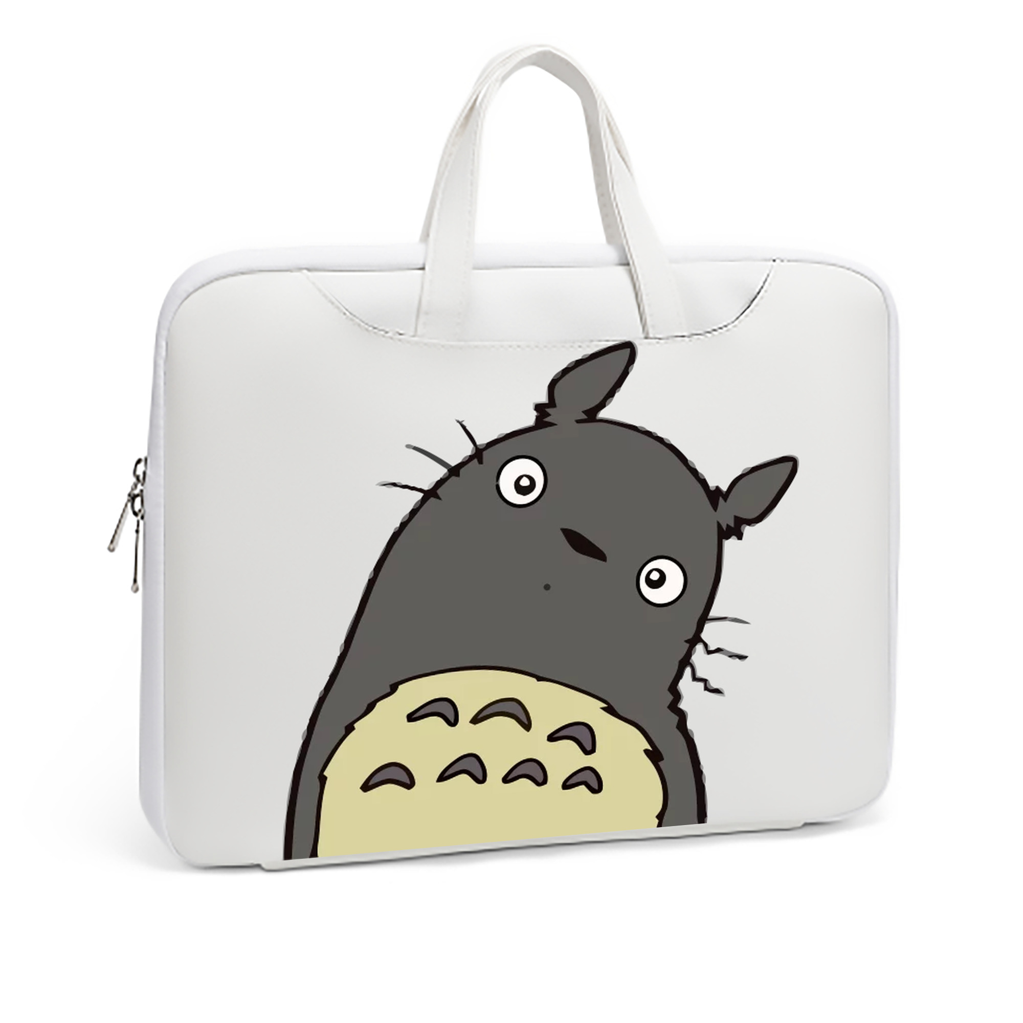 （画像用） となりのトトロ 草壁メイ 草壁サツキ My Neighbor Totoro Satsuki Kusakabe Mei Kusakabe レザーラップトップバッグ　ノートパソコンケース