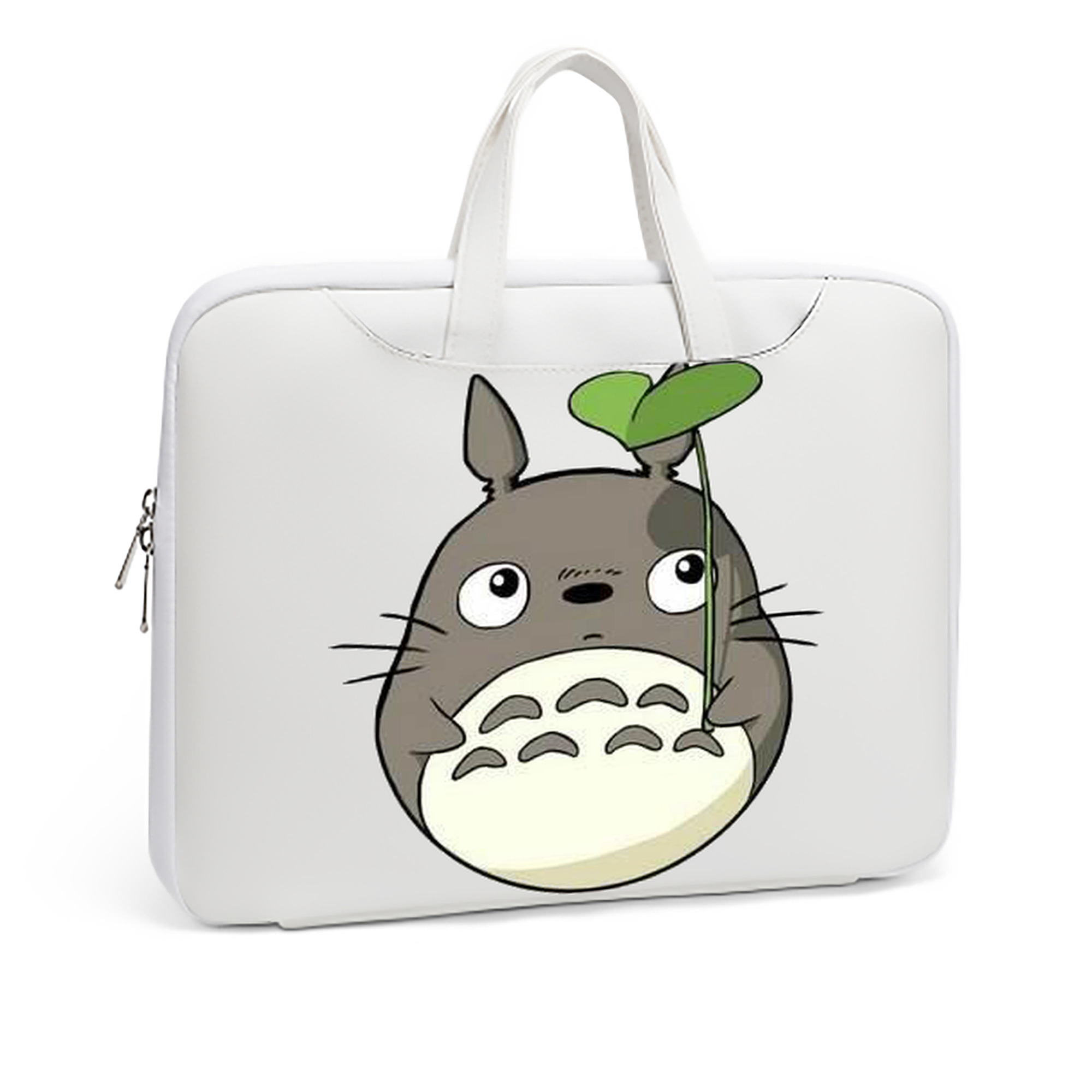 （画像用） となりのトトロ 草壁メイ 草壁サツキ My Neighbor Totoro Satsuki Kusakabe Mei Kusakabe レザーラップトップバッグ　ノートパソコンケース