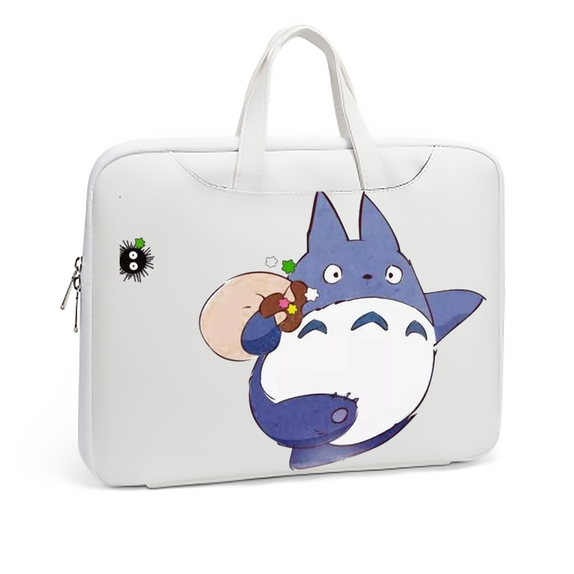 （画像用） となりのトトロ 草壁メイ 草壁サツキ My Neighbor Totoro Satsuki Kusakabe Mei Kusakabe レザーラップトップバッグ　ノートパソコンケース
