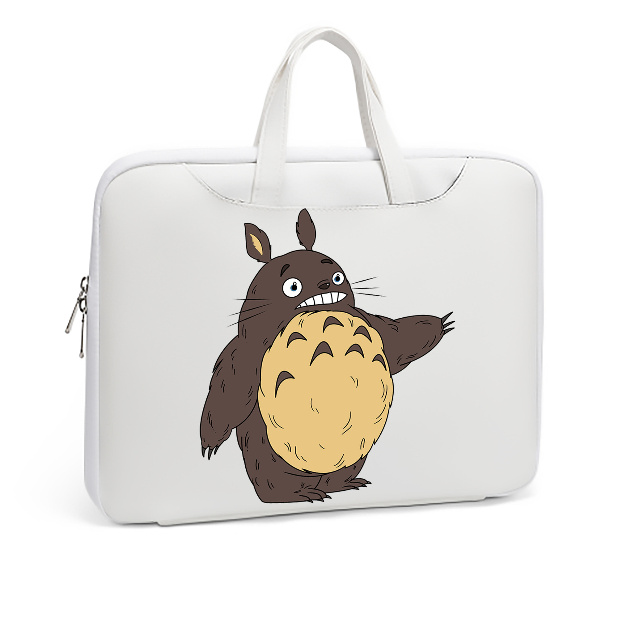 （画像用） となりのトトロ 草壁メイ 草壁サツキ My Neighbor Totoro Satsuki Kusakabe Mei Kusakabe レザーラップトップバッグ　ノートパソコンケース