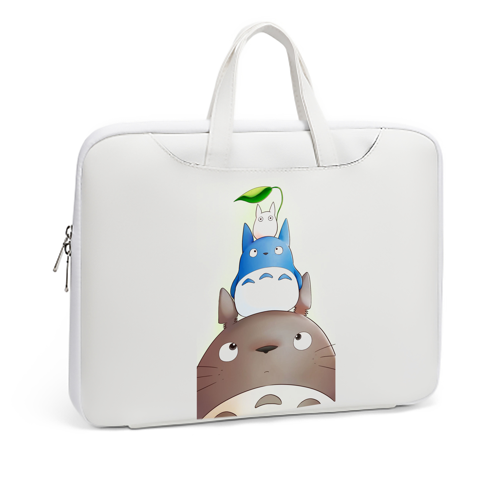 （画像用） となりのトトロ 草壁メイ 草壁サツキ My Neighbor Totoro Satsuki Kusakabe Mei Kusakabe レザーラップトップバッグ　ノートパソコンケース