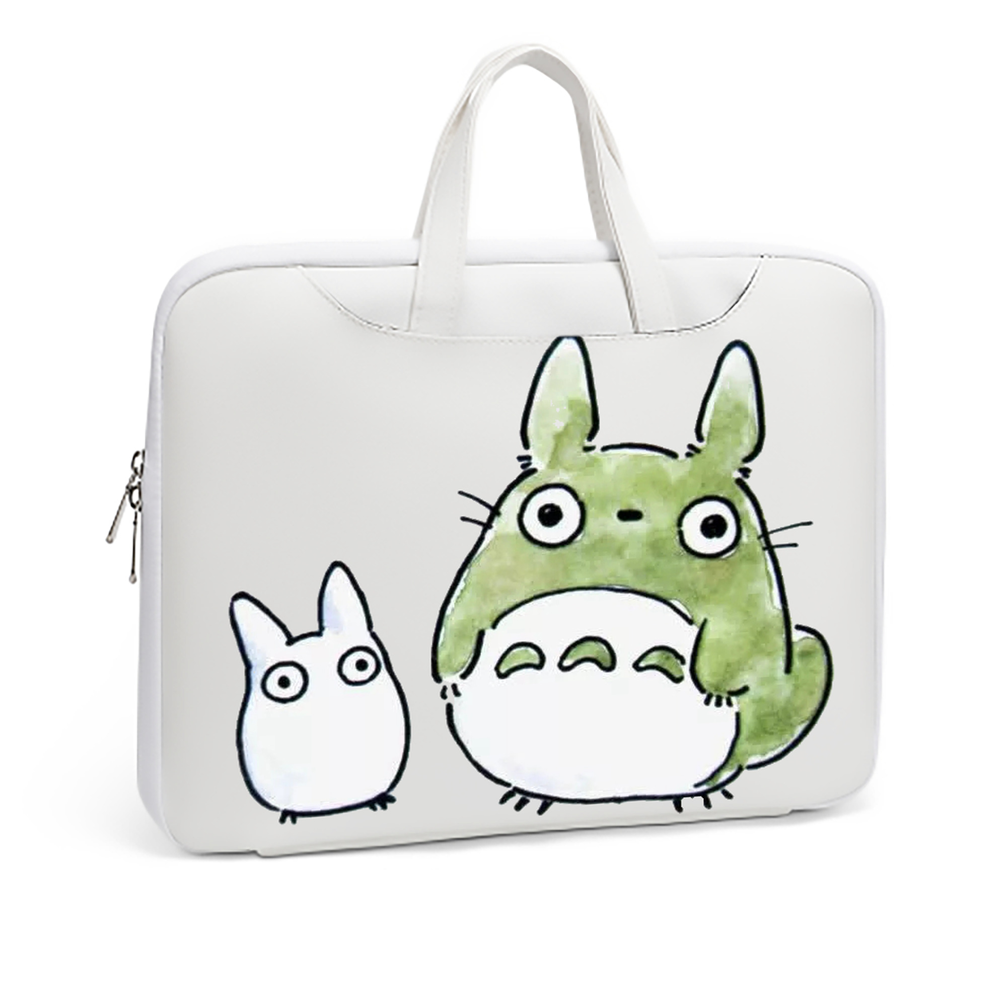 （画像用） となりのトトロ 草壁メイ 草壁サツキ My Neighbor Totoro Satsuki Kusakabe Mei Kusakabe レザーラップトップバッグ　ノートパソコンケース