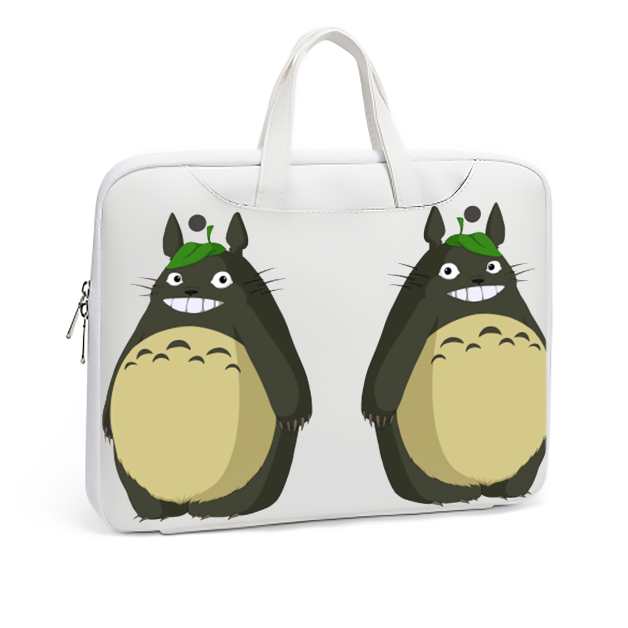 （画像用） となりのトトロ 草壁メイ 草壁サツキ My Neighbor Totoro Satsuki Kusakabe Mei Kusakabe レザーラップトップバッグ　ノートパソコンケース