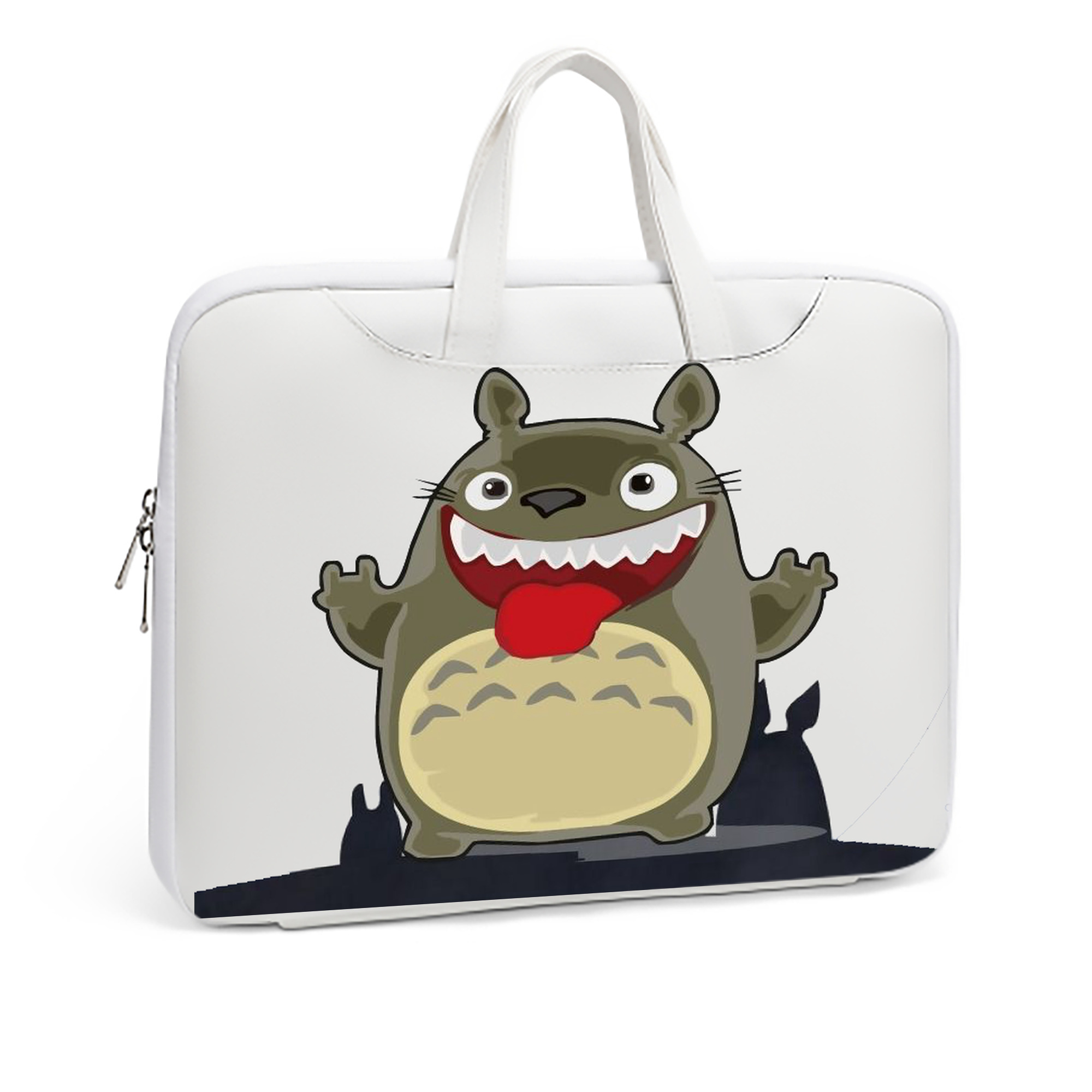 （画像用） となりのトトロ 草壁メイ 草壁サツキ My Neighbor Totoro Satsuki Kusakabe Mei Kusakabe レザーラップトップバッグ　ノートパソコンケース