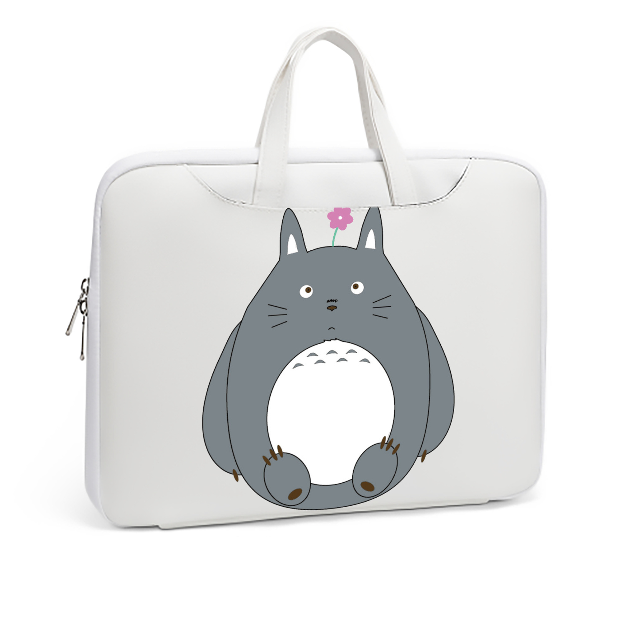 （画像用） となりのトトロ 草壁メイ 草壁サツキ My Neighbor Totoro Satsuki Kusakabe Mei Kusakabe レザーラップトップバッグ　ノートパソコンケース