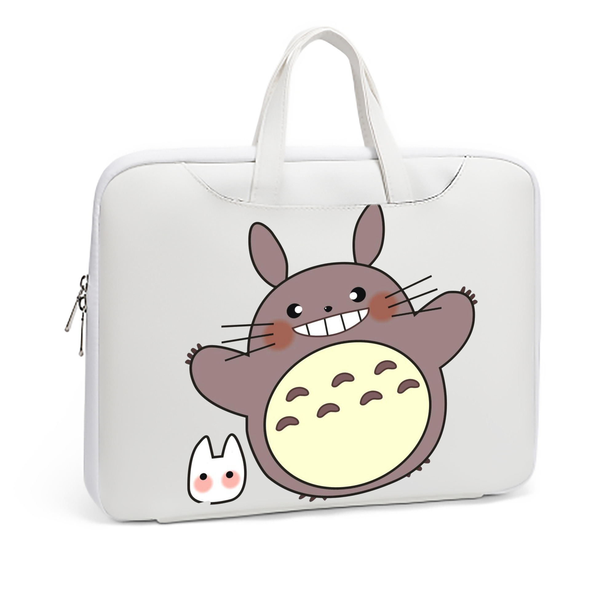（画像用） となりのトトロ 草壁メイ 草壁サツキ My Neighbor Totoro Satsuki Kusakabe Mei Kusakabe レザーラップトップバッグ　ノートパソコンケース