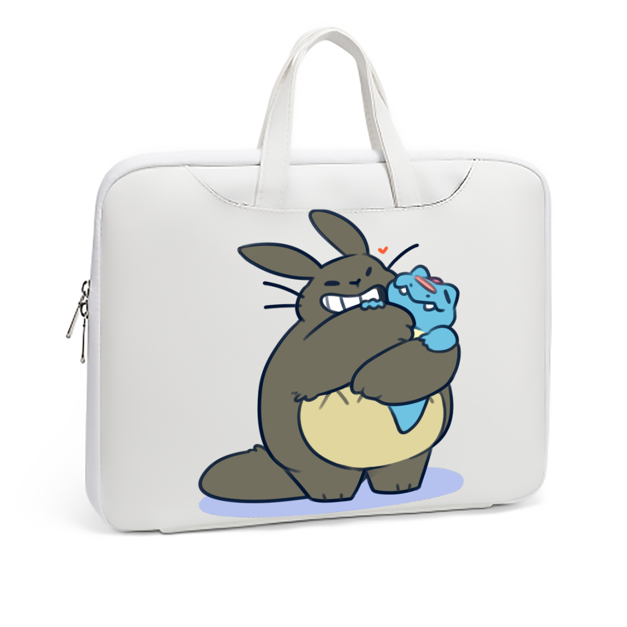 （画像用） となりのトトロ 草壁メイ 草壁サツキ My Neighbor Totoro Satsuki Kusakabe Mei Kusakabe レザーラップトップバッグ　ノートパソコンケース