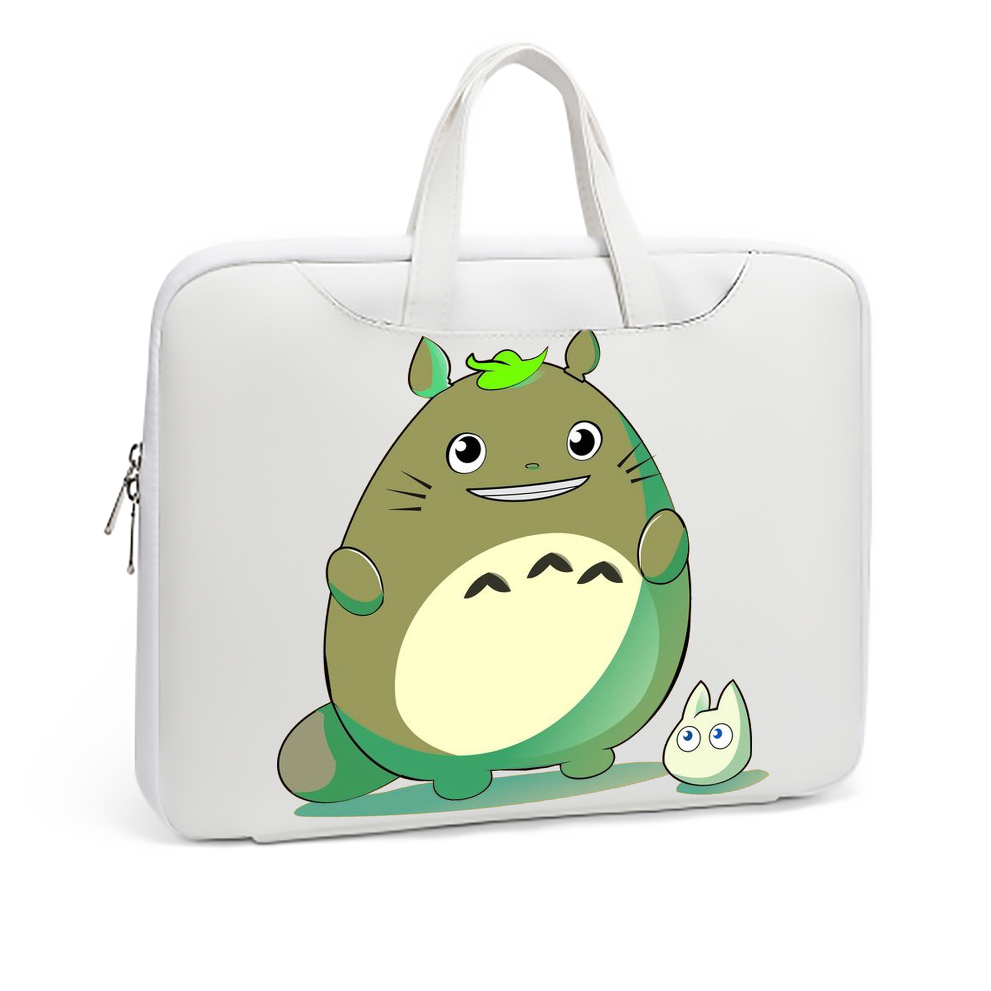 （画像用） となりのトトロ 草壁メイ 草壁サツキ My Neighbor Totoro Satsuki Kusakabe Mei Kusakabe レザーラップトップバッグ　ノートパソコンケース