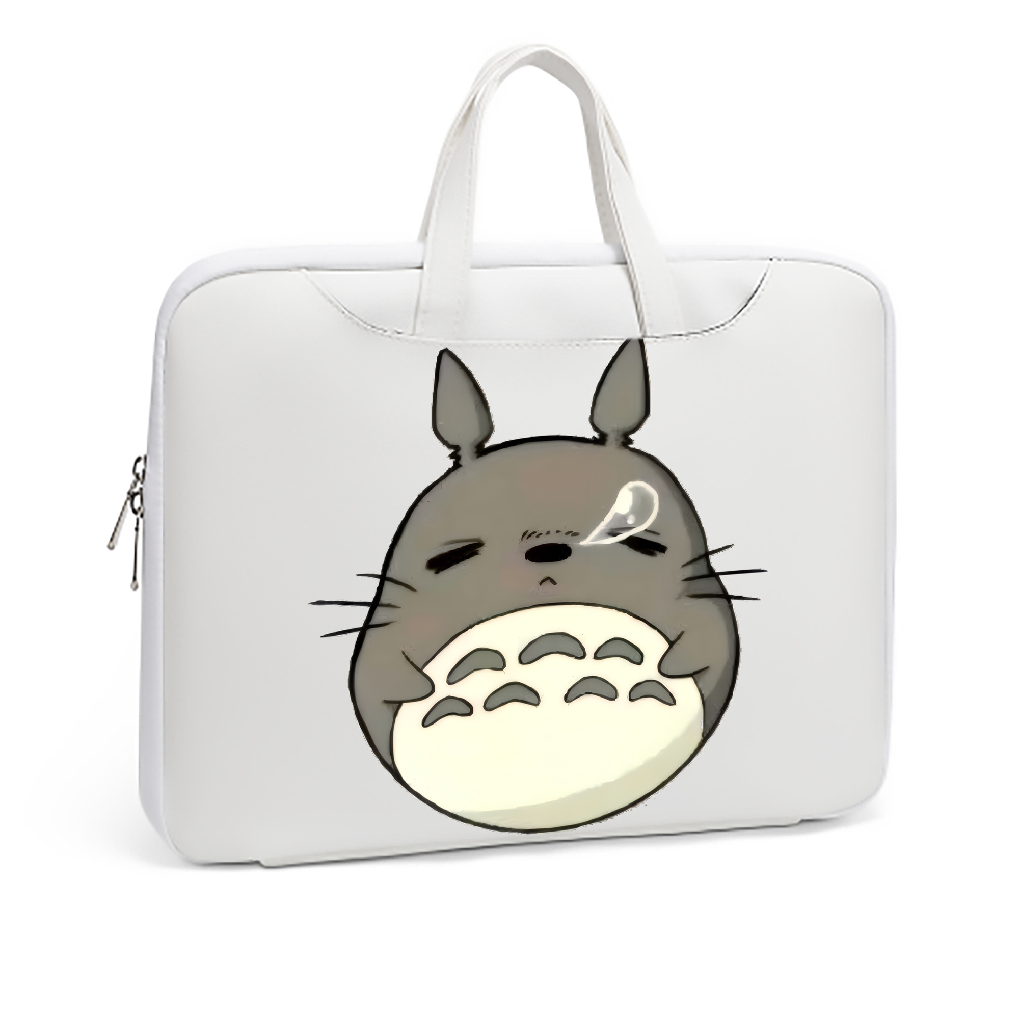 （画像用） となりのトトロ 草壁メイ 草壁サツキ My Neighbor Totoro Satsuki Kusakabe Mei Kusakabe レザーラップトップバッグ　ノートパソコンケース