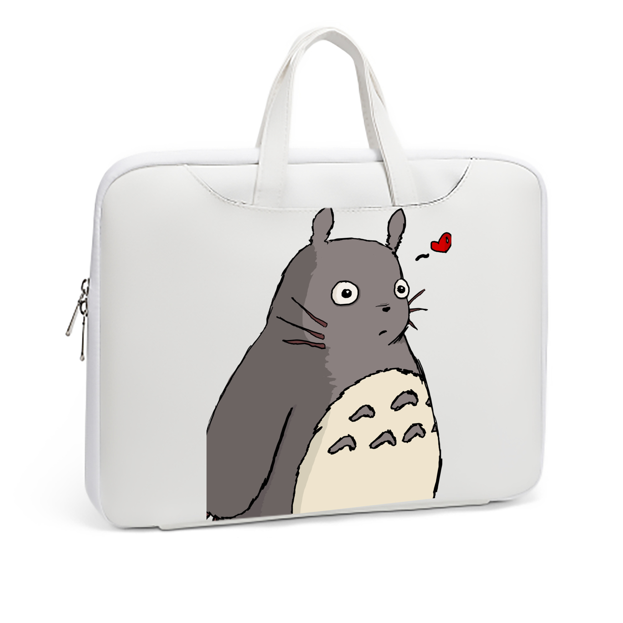 （画像用） となりのトトロ 草壁メイ 草壁サツキ My Neighbor Totoro Satsuki Kusakabe Mei Kusakabe レザーラップトップバッグ　ノートパソコンケース