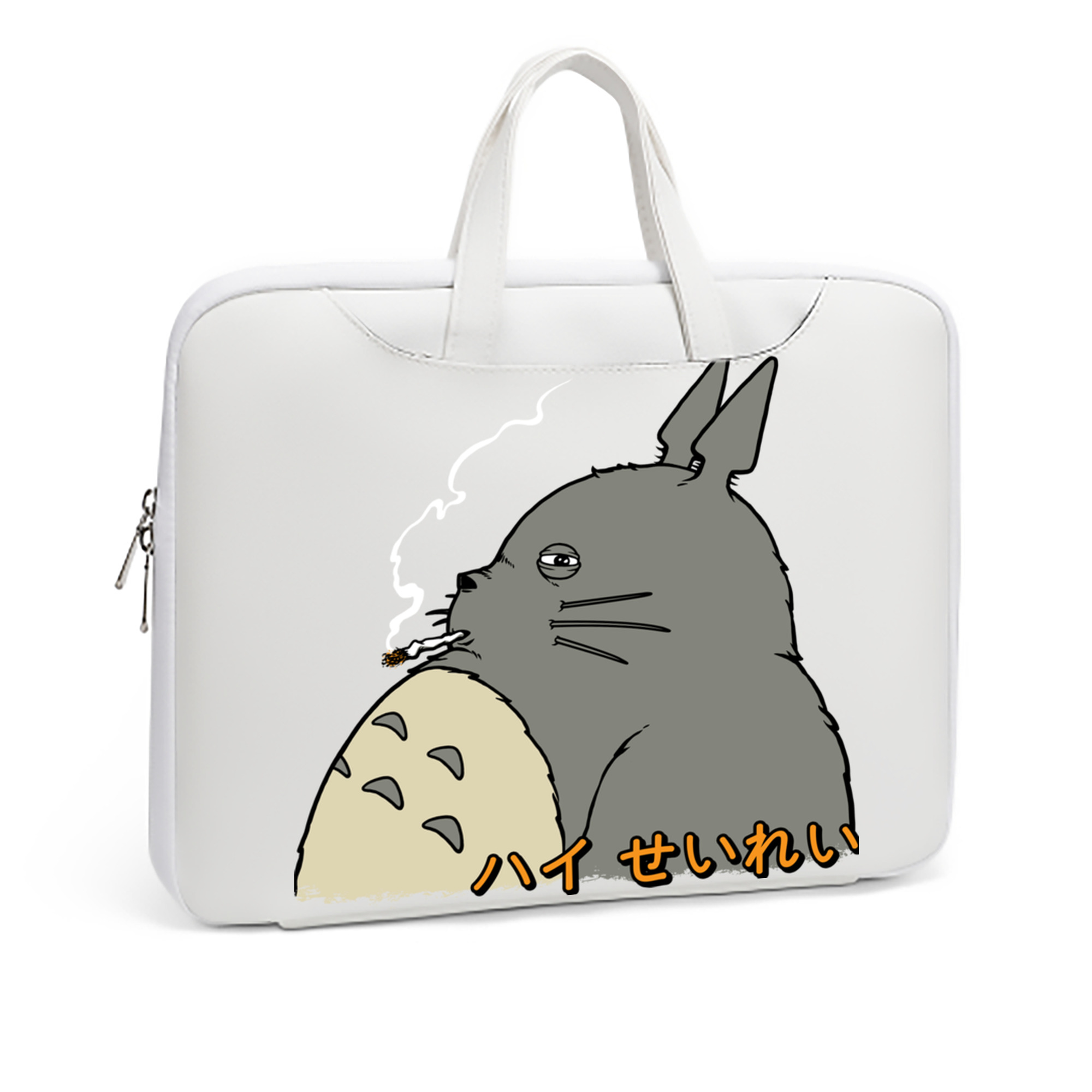 （画像用） となりのトトロ 草壁メイ 草壁サツキ My Neighbor Totoro Satsuki Kusakabe Mei Kusakabe レザーラップトップバッグ　ノートパソコンケース