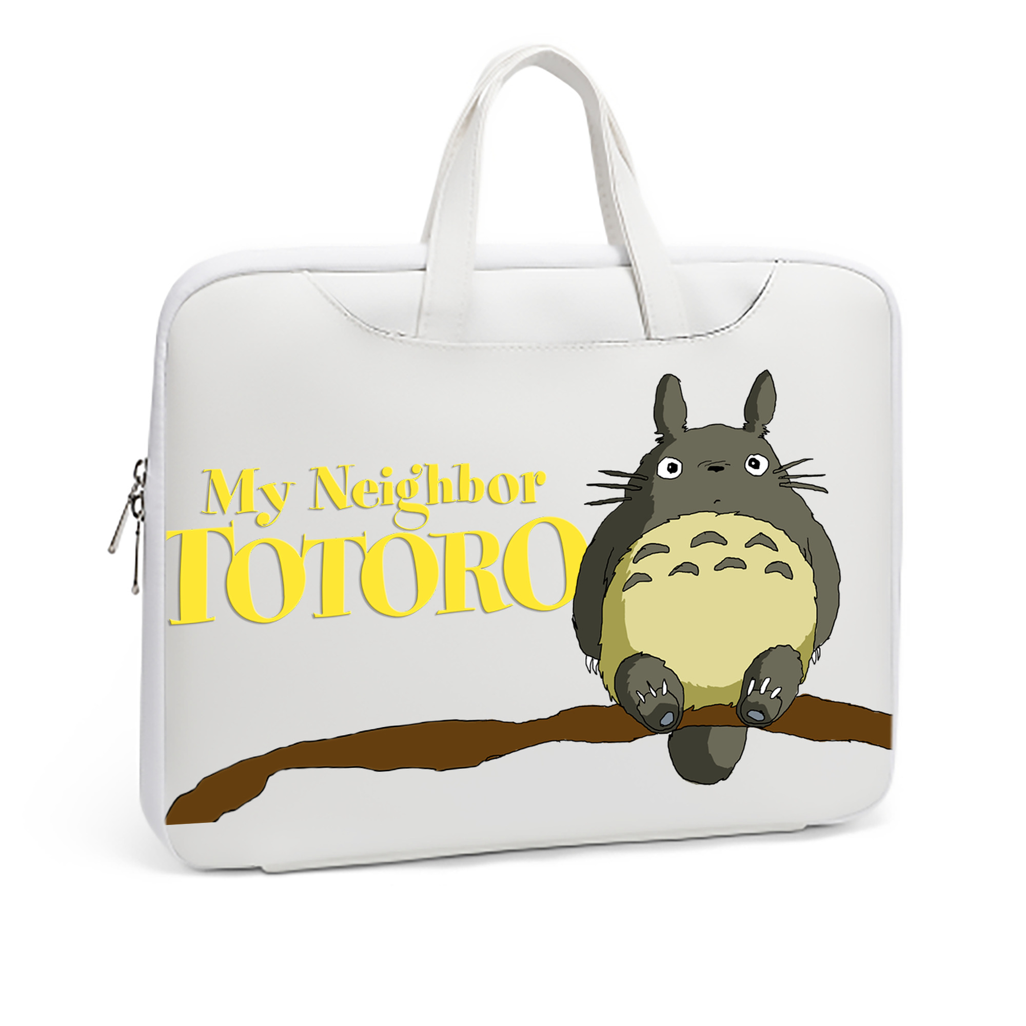 （画像用） となりのトトロ 草壁メイ 草壁サツキ My Neighbor Totoro Satsuki Kusakabe Mei Kusakabe レザーラップトップバッグ　ノートパソコンケース