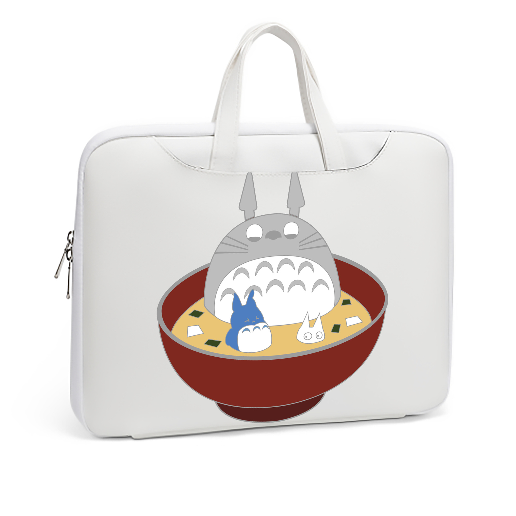 （画像用） となりのトトロ 草壁メイ 草壁サツキ My Neighbor Totoro Satsuki Kusakabe Mei Kusakabe レザーラップトップバッグ　ノートパソコンケース