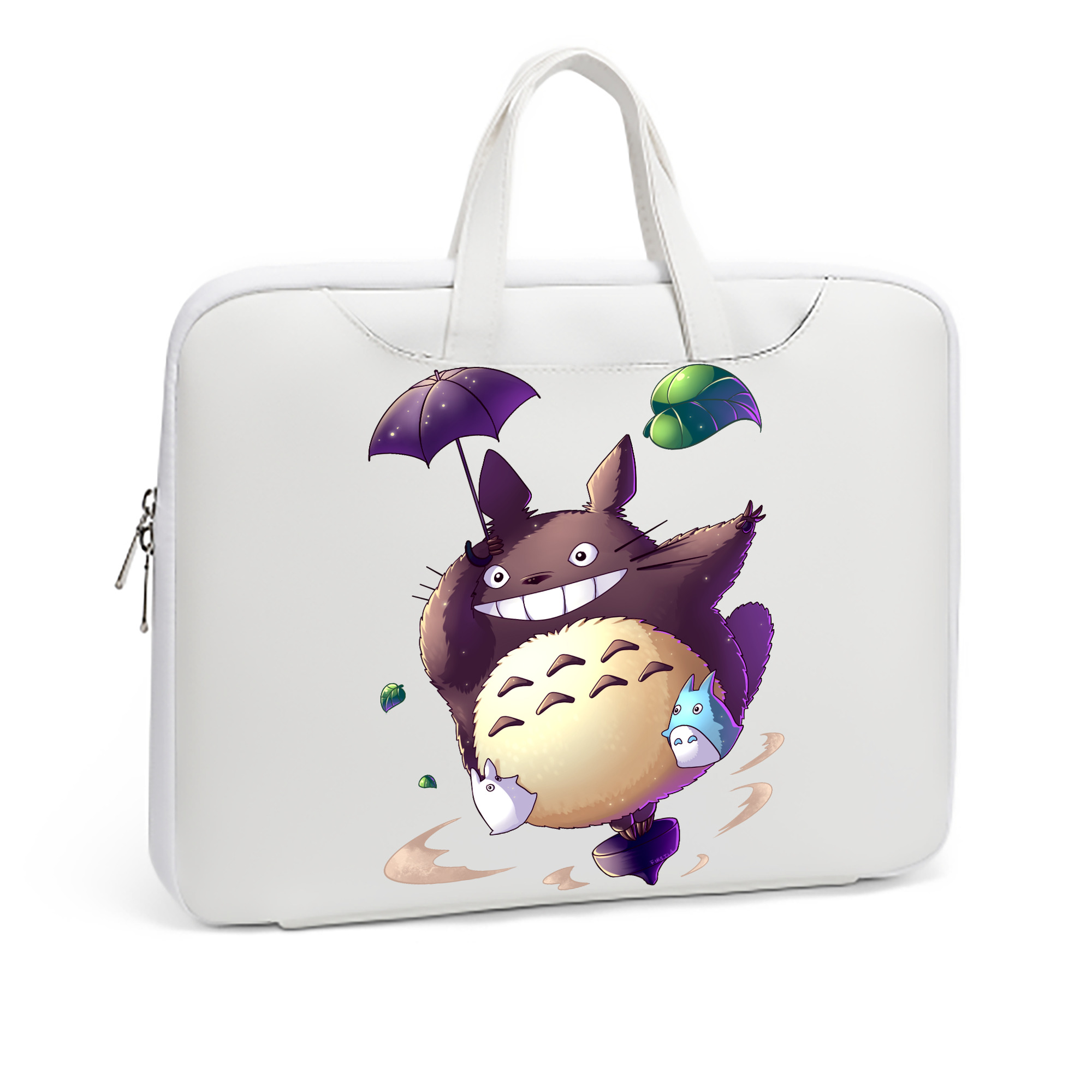 （画像用） となりのトトロ 草壁メイ 草壁サツキ My Neighbor Totoro Satsuki Kusakabe Mei Kusakabe レザーラップトップバッグ　ノートパソコンケース