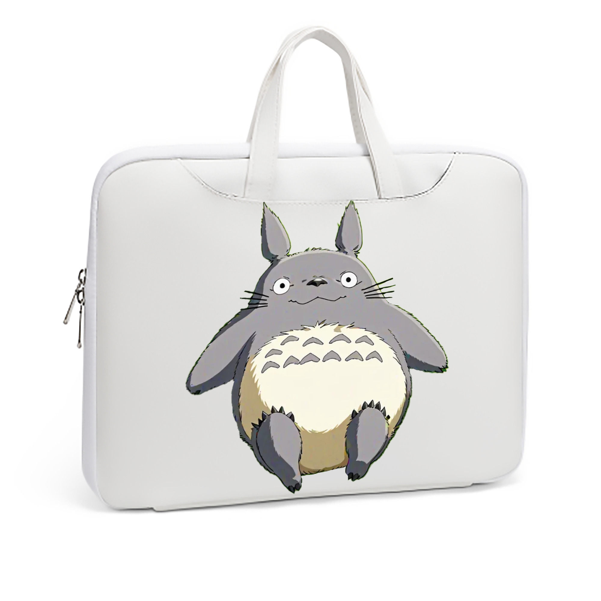 （画像用） となりのトトロ 草壁メイ 草壁サツキ My Neighbor Totoro Satsuki Kusakabe Mei Kusakabe レザーラップトップバッグ　ノートパソコンケース