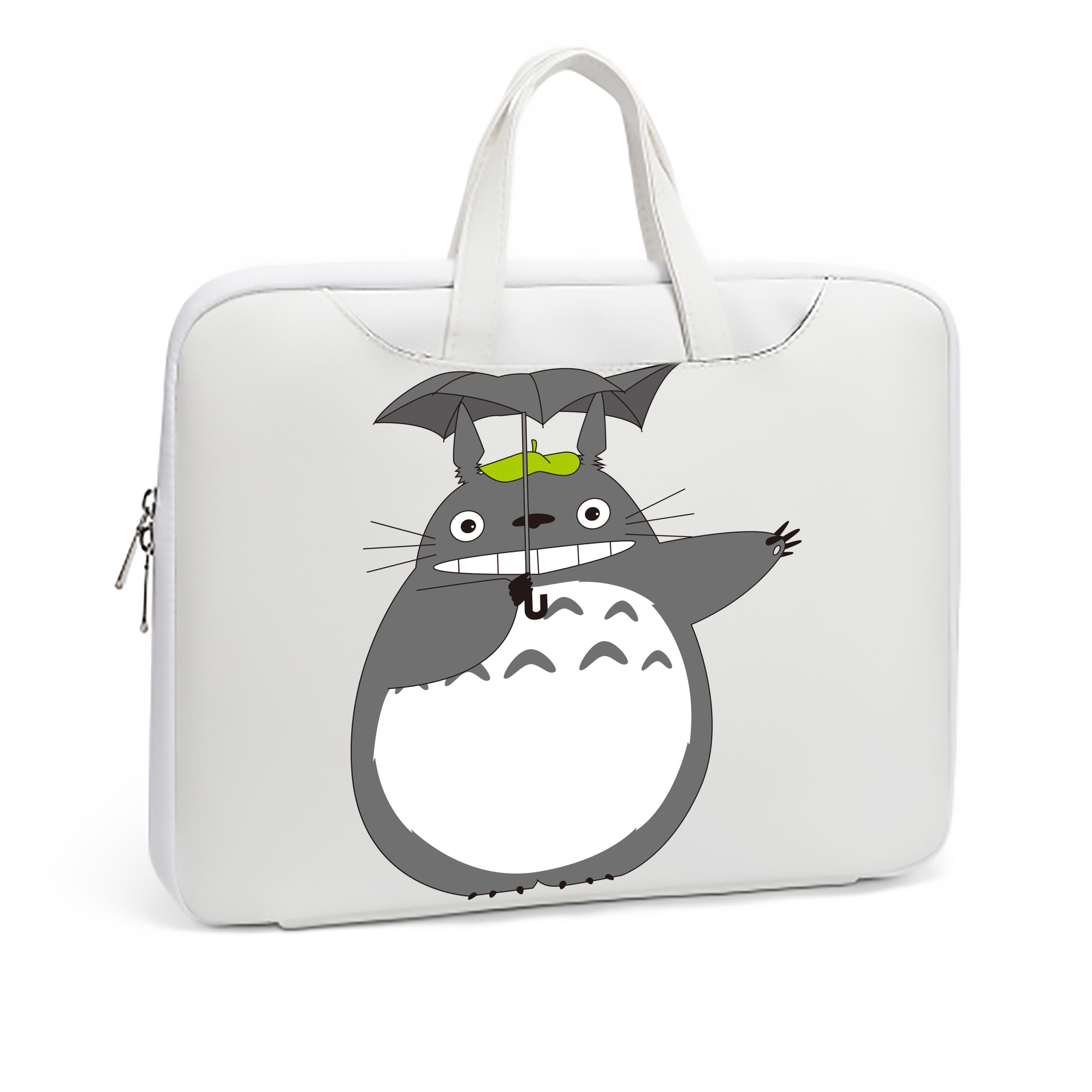 （画像用） となりのトトロ 草壁メイ 草壁サツキ My Neighbor Totoro Satsuki Kusakabe Mei Kusakabe レザーラップトップバッグ　ノートパソコンケース