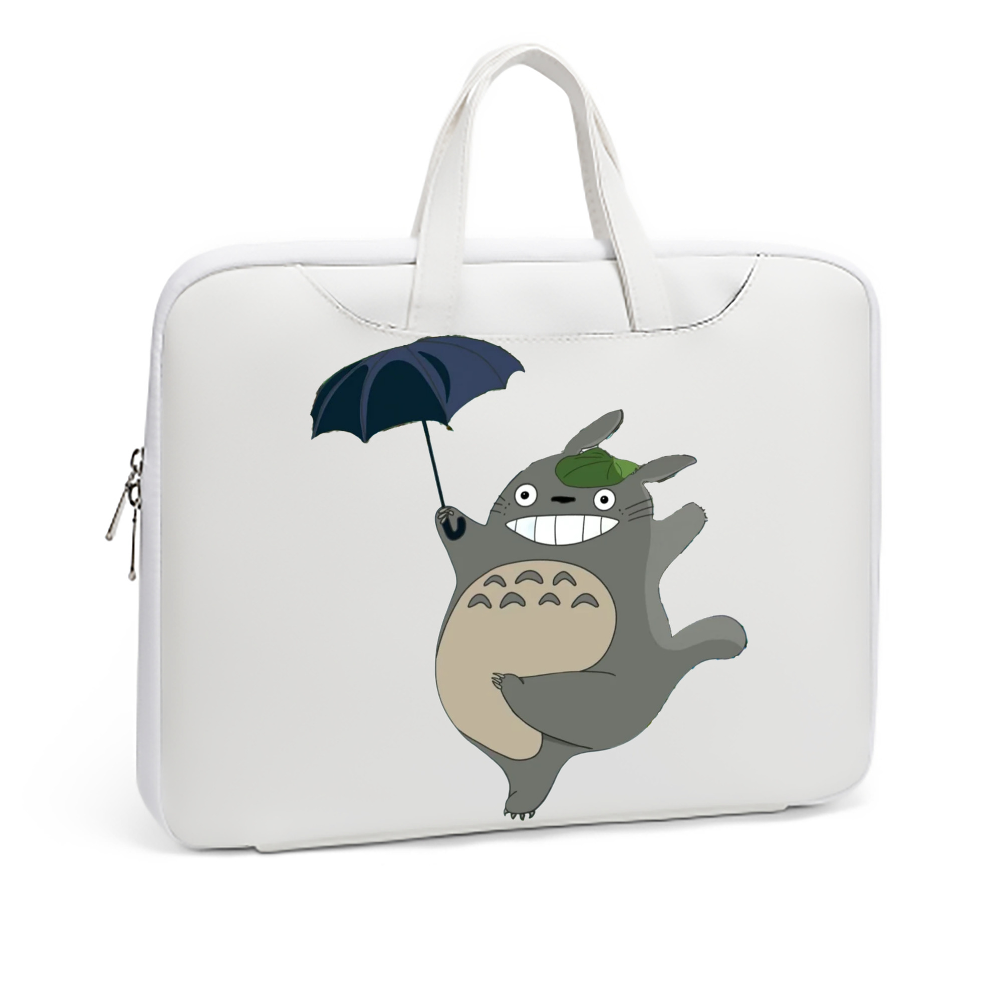（画像用） となりのトトロ 草壁メイ 草壁サツキ My Neighbor Totoro Satsuki Kusakabe Mei Kusakabe レザーラップトップバッグ　ノートパソコンケース