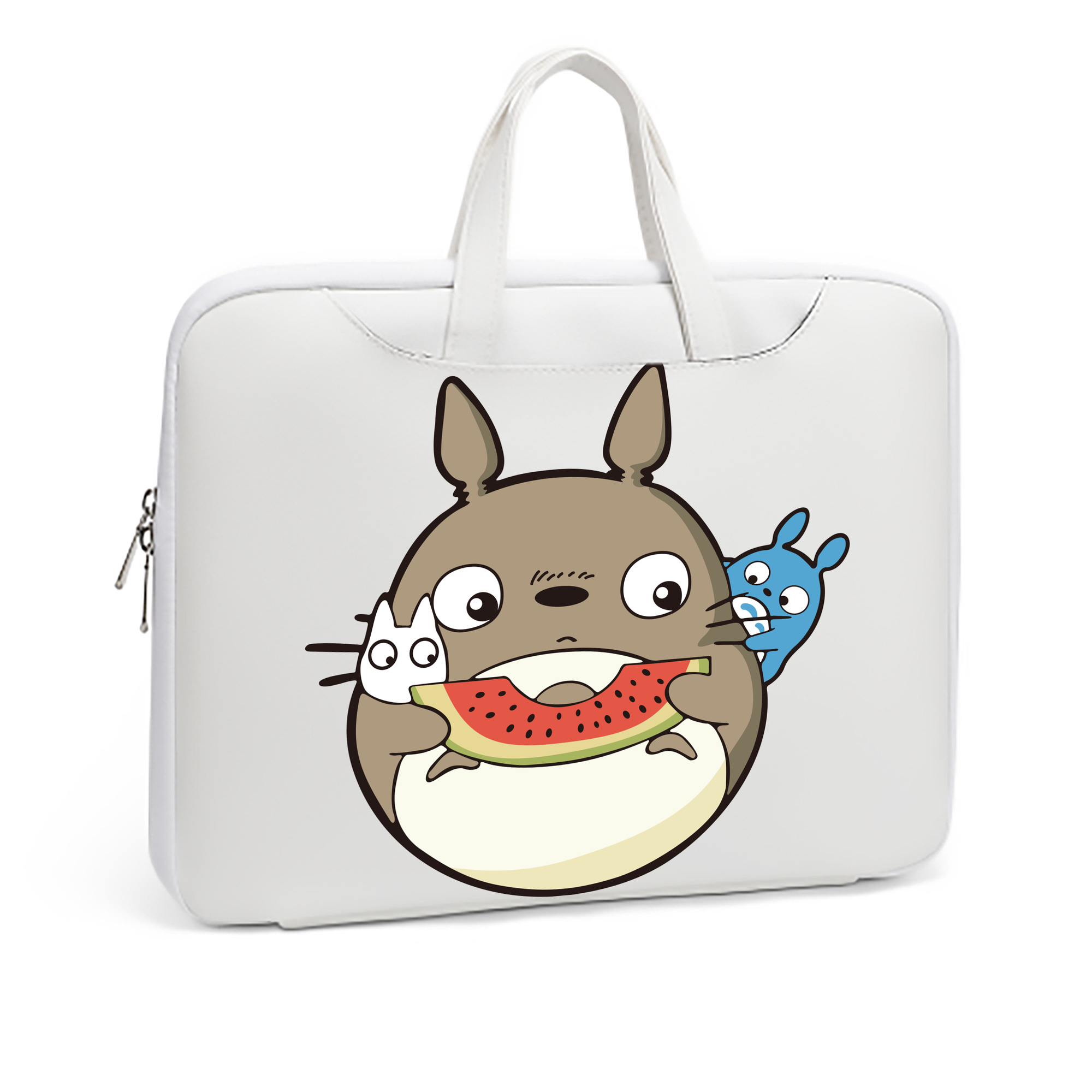 （画像用） となりのトトロ 草壁メイ 草壁サツキ My Neighbor Totoro Satsuki Kusakabe Mei Kusakabe レザーラップトップバッグ　ノートパソコンケース