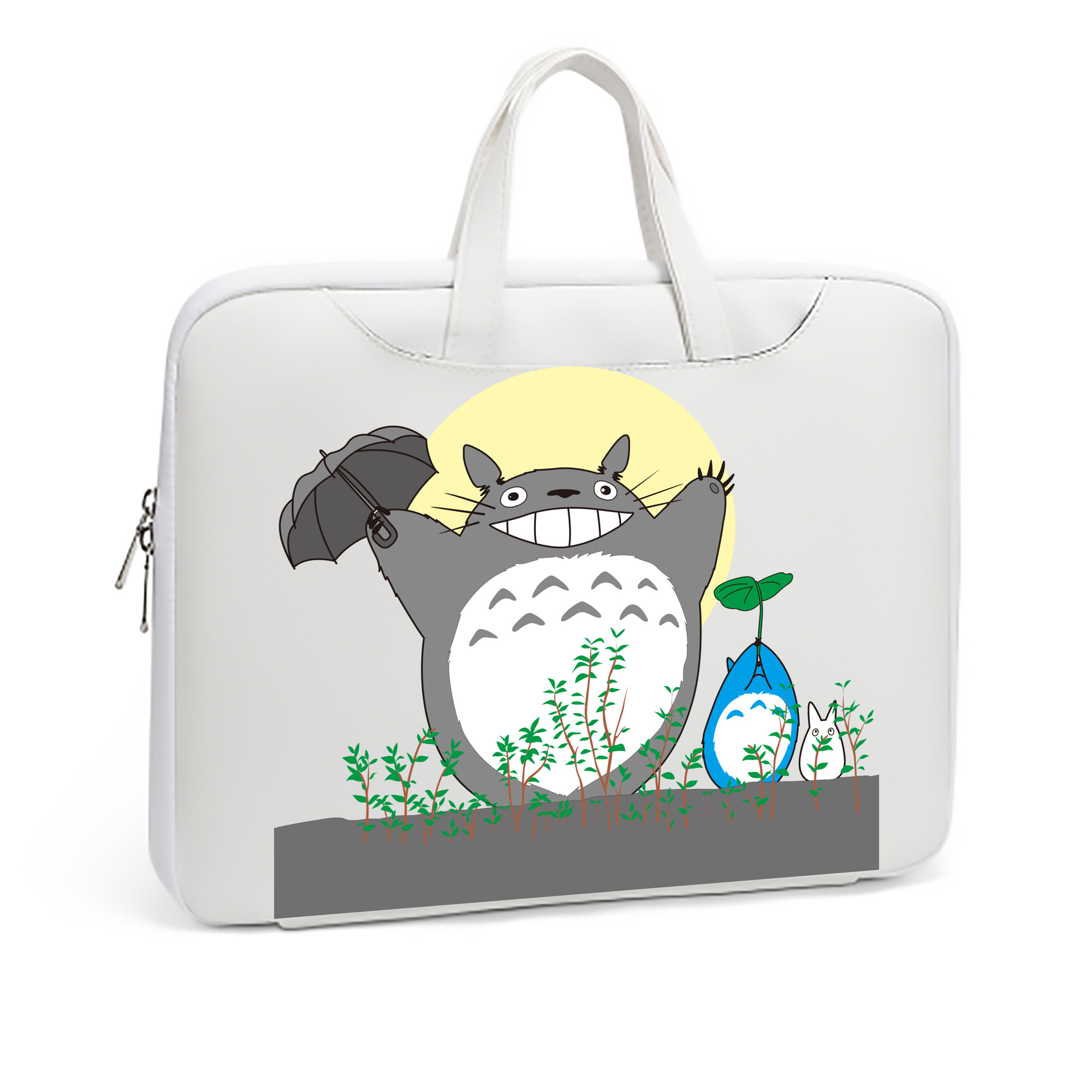 （画像用） となりのトトロ 草壁メイ 草壁サツキ My Neighbor Totoro Satsuki Kusakabe Mei Kusakabe レザーラップトップバッグ　ノートパソコンケース