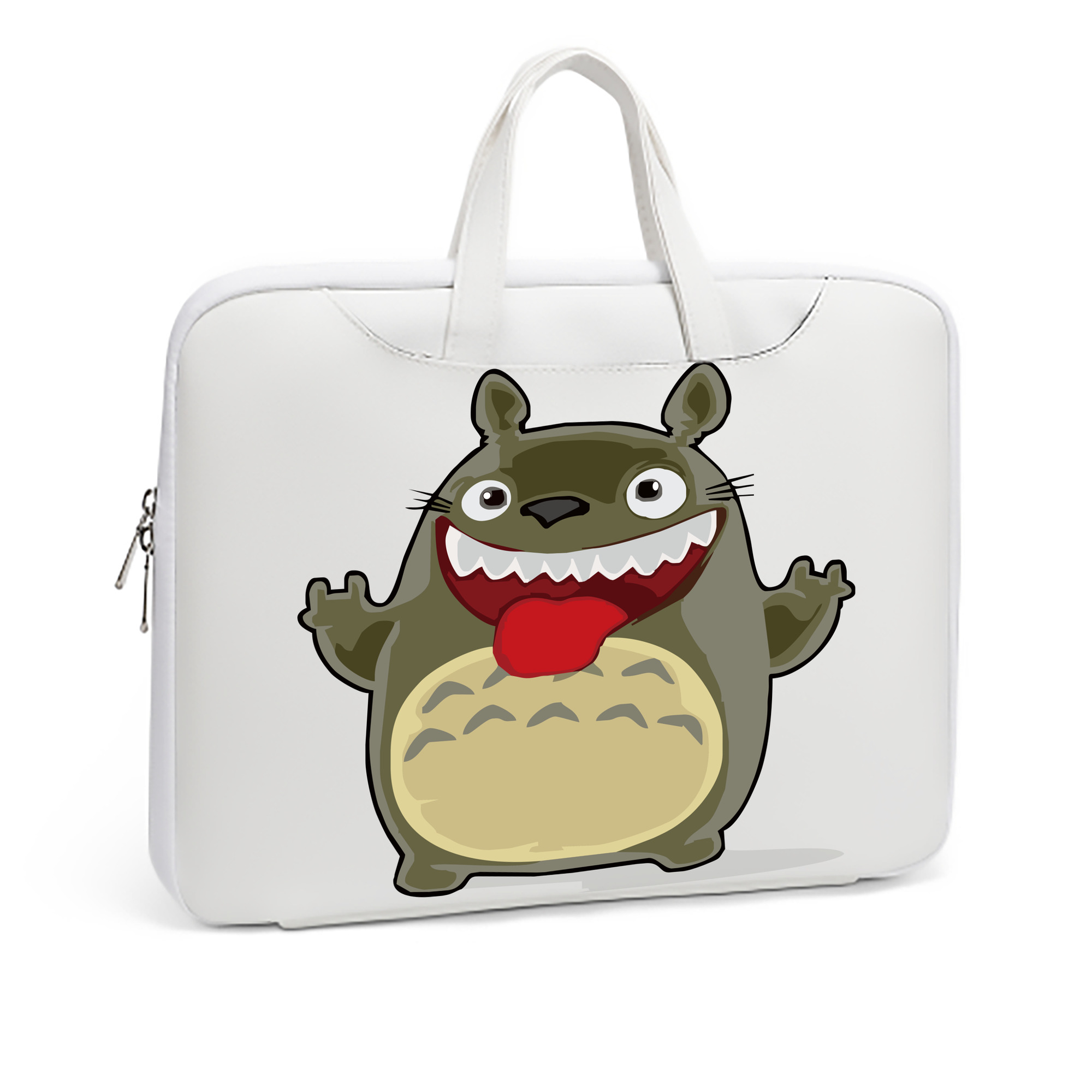 （画像用） となりのトトロ 草壁メイ 草壁サツキ My Neighbor Totoro Satsuki Kusakabe Mei Kusakabe レザーラップトップバッグ　ノートパソコンケース