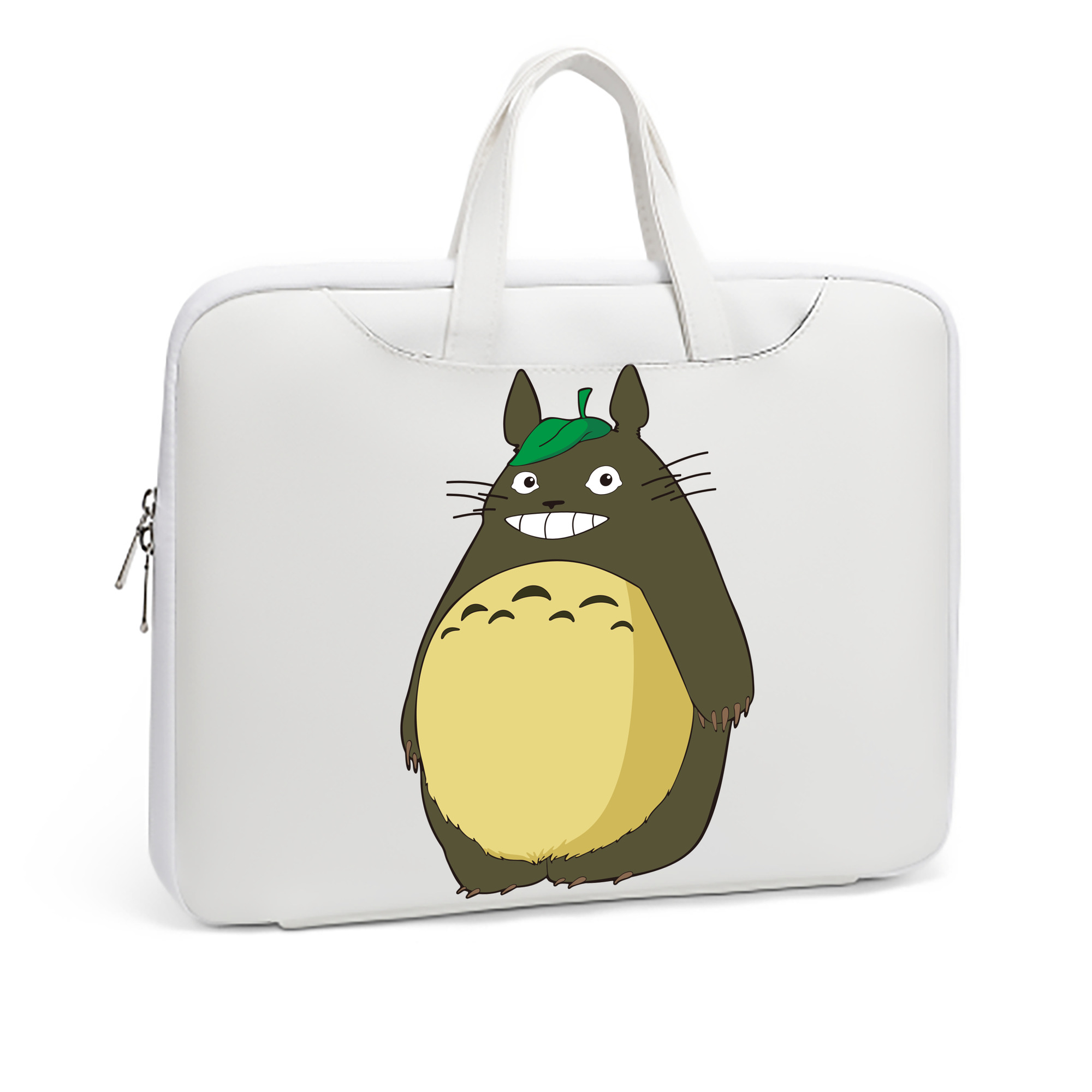 （画像用） となりのトトロ 草壁メイ 草壁サツキ My Neighbor Totoro Satsuki Kusakabe Mei Kusakabe レザーラップトップバッグ　ノートパソコンケース