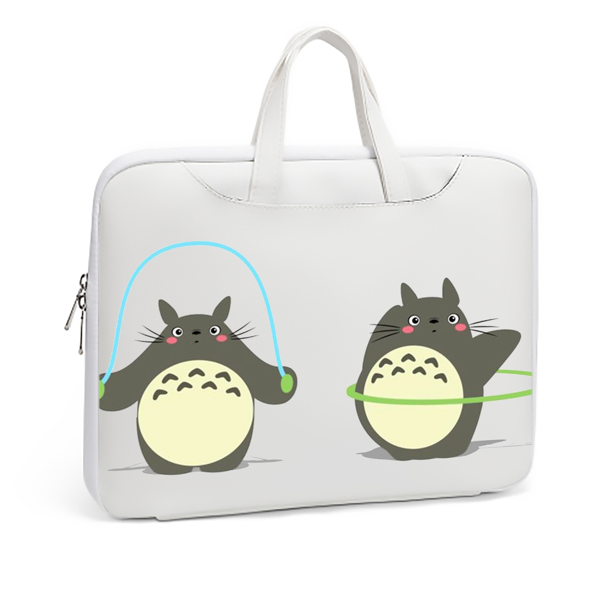 （画像用） となりのトトロ 草壁メイ 草壁サツキ My Neighbor Totoro Satsuki Kusakabe Mei Kusakabe レザーラップトップバッグ　ノートパソコンケース