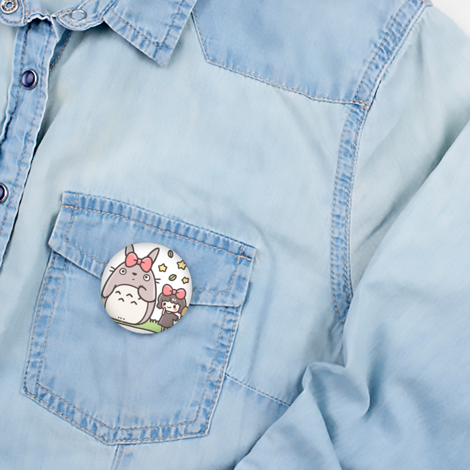 となりのトトロ 草壁メイ 草壁サツキ My Neighbor Totoro Satsuki Kusakabe Mei Kusakabe 6cm 缶バッジ 複数セット