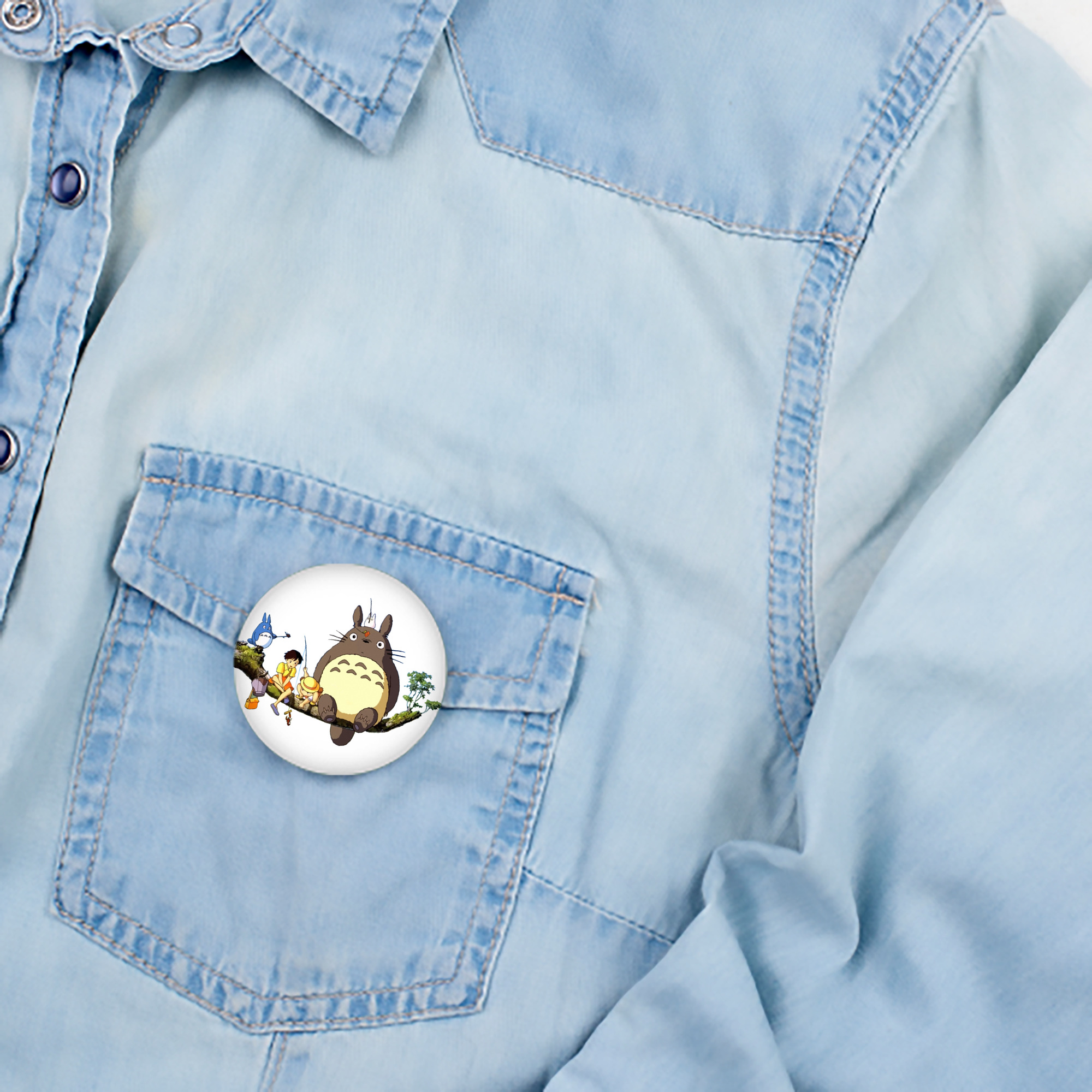 となりのトトロ 草壁メイ 草壁サツキ My Neighbor Totoro Satsuki Kusakabe Mei Kusakabe 6cm 缶バッジ 複数セット