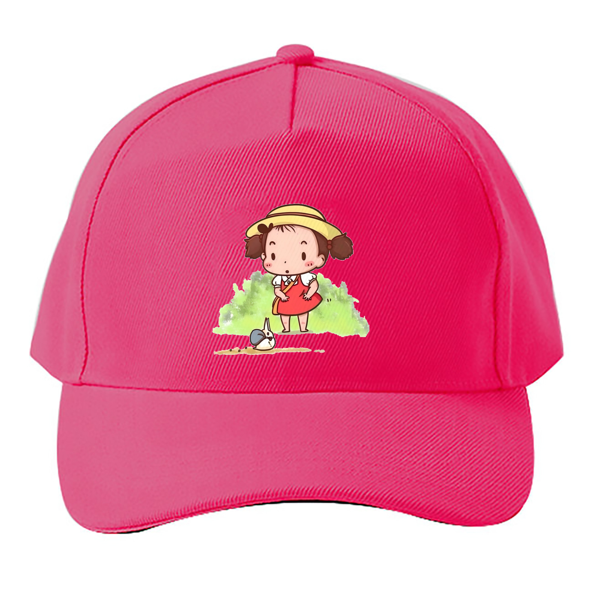 （画像用） となりのトトロ 草壁メイ 草壁サツキ My Neighbor Totoro Satsuki Kusakabe Mei Kusakabe ベースボールキャップ 綿100％ 男女兼用 帽子 スポーツ