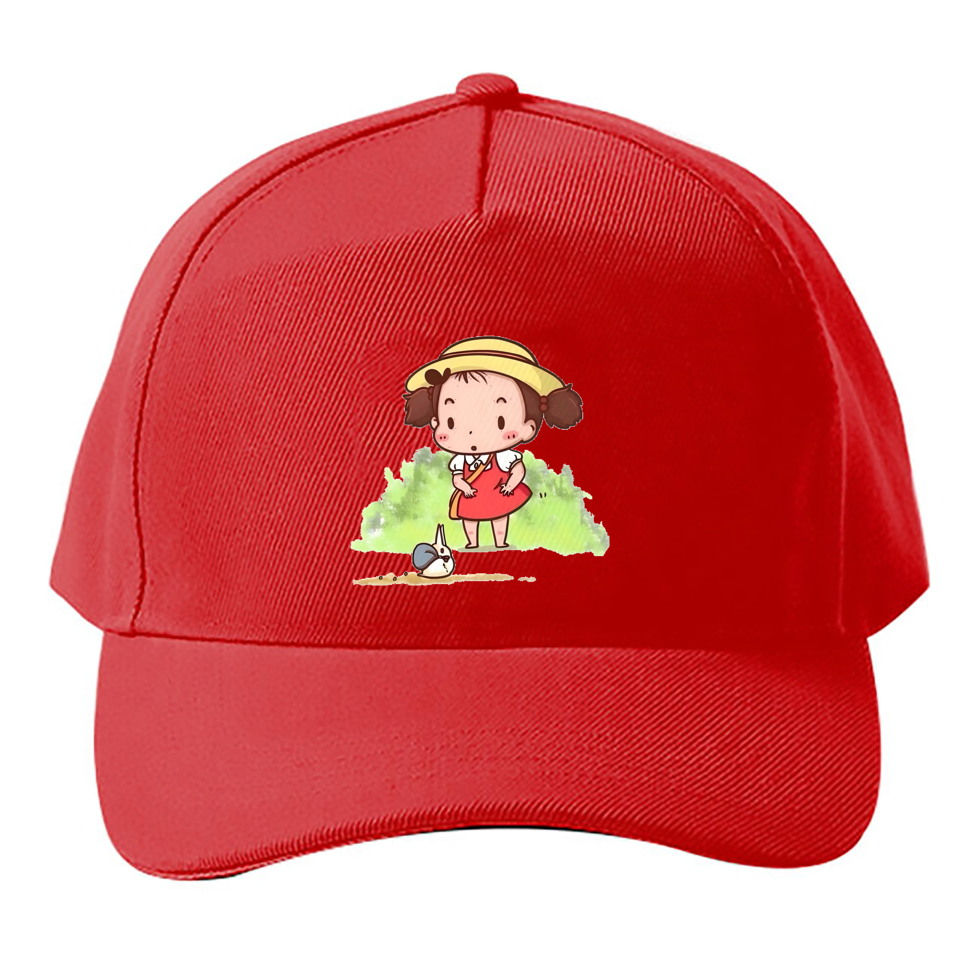 （画像用） となりのトトロ 草壁メイ 草壁サツキ My Neighbor Totoro Satsuki Kusakabe Mei Kusakabe ベースボールキャップ 綿100％ 男女兼用 帽子 スポーツ