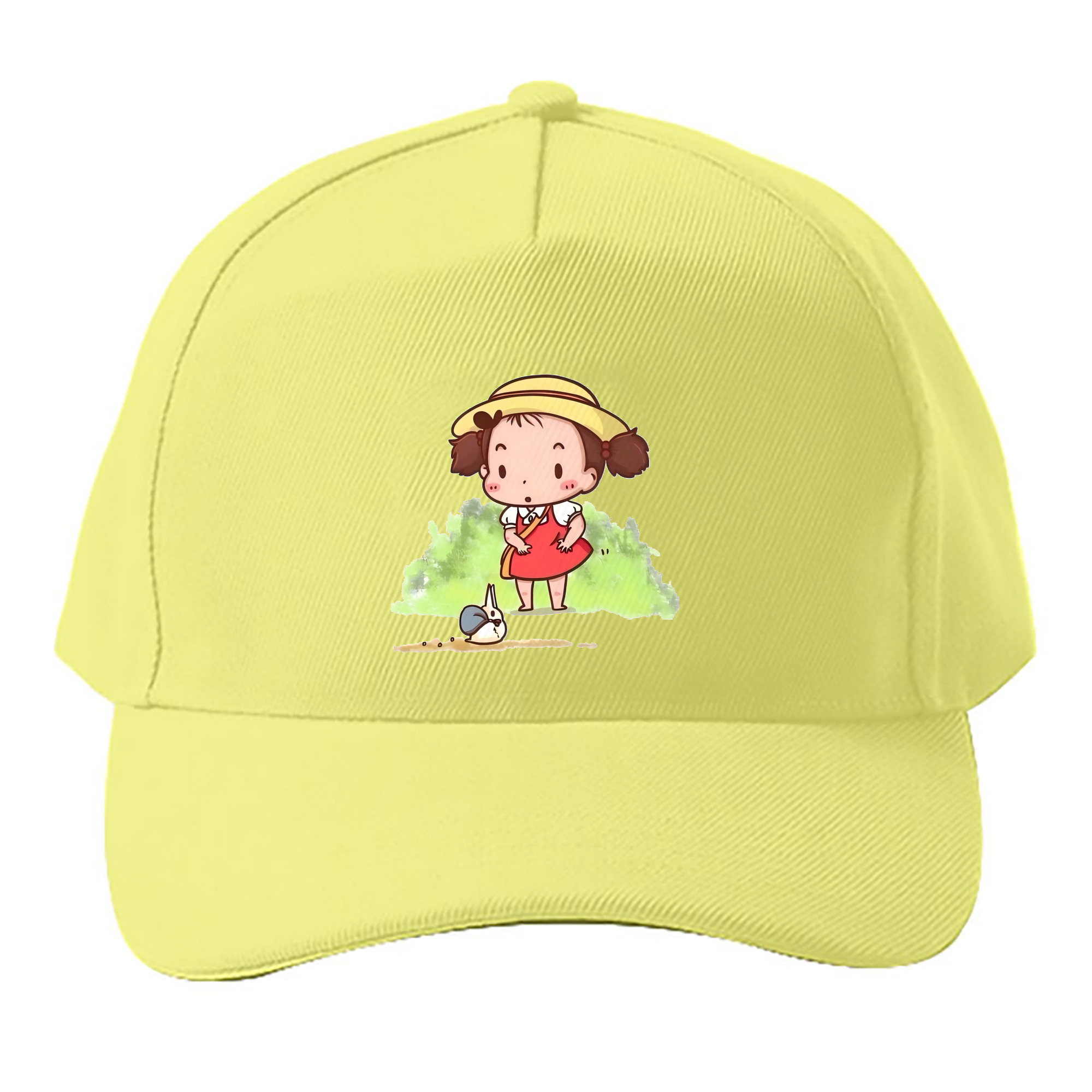 （画像用） となりのトトロ 草壁メイ 草壁サツキ My Neighbor Totoro Satsuki Kusakabe Mei Kusakabe ベースボールキャップ 綿100％ 男女兼用 帽子 スポーツ