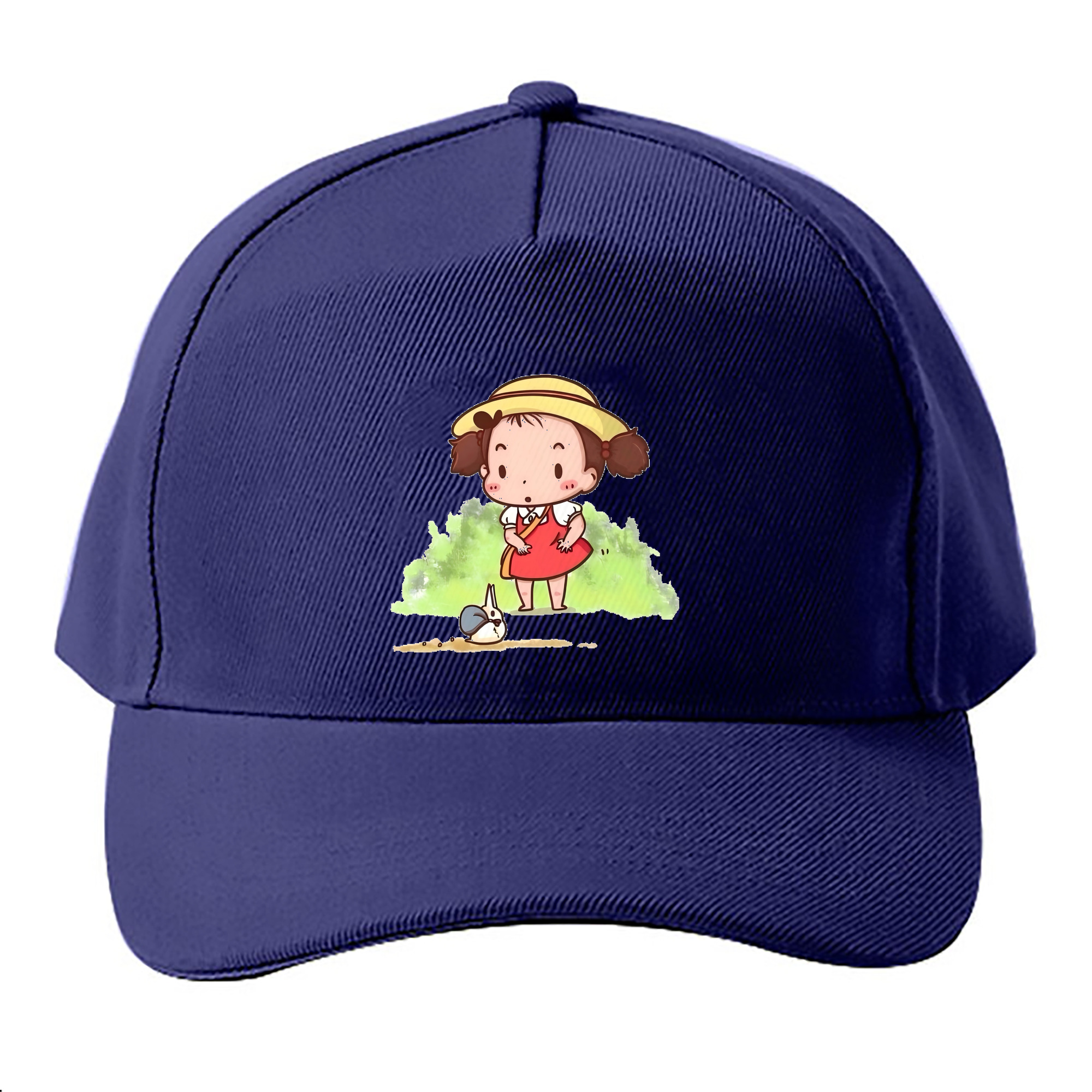 （画像用） となりのトトロ 草壁メイ 草壁サツキ My Neighbor Totoro Satsuki Kusakabe Mei Kusakabe ベースボールキャップ 綿100％ 男女兼用 帽子 スポーツ