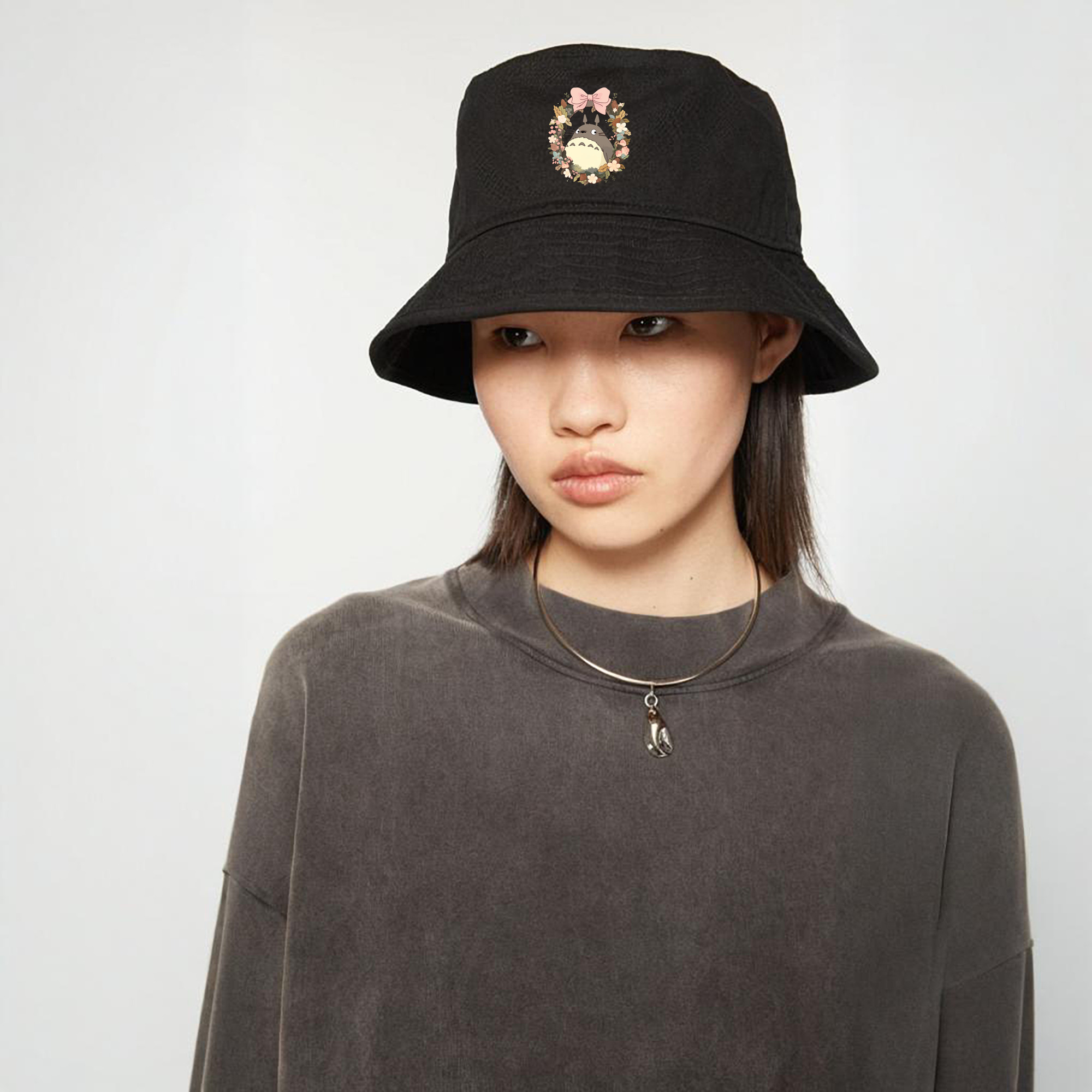 となりのトトロ 草壁メイ 草壁サツキ My Neighbor Totoro Satsuki Kusakabe Mei Kusakabe アウトドア日除けバケットハット
