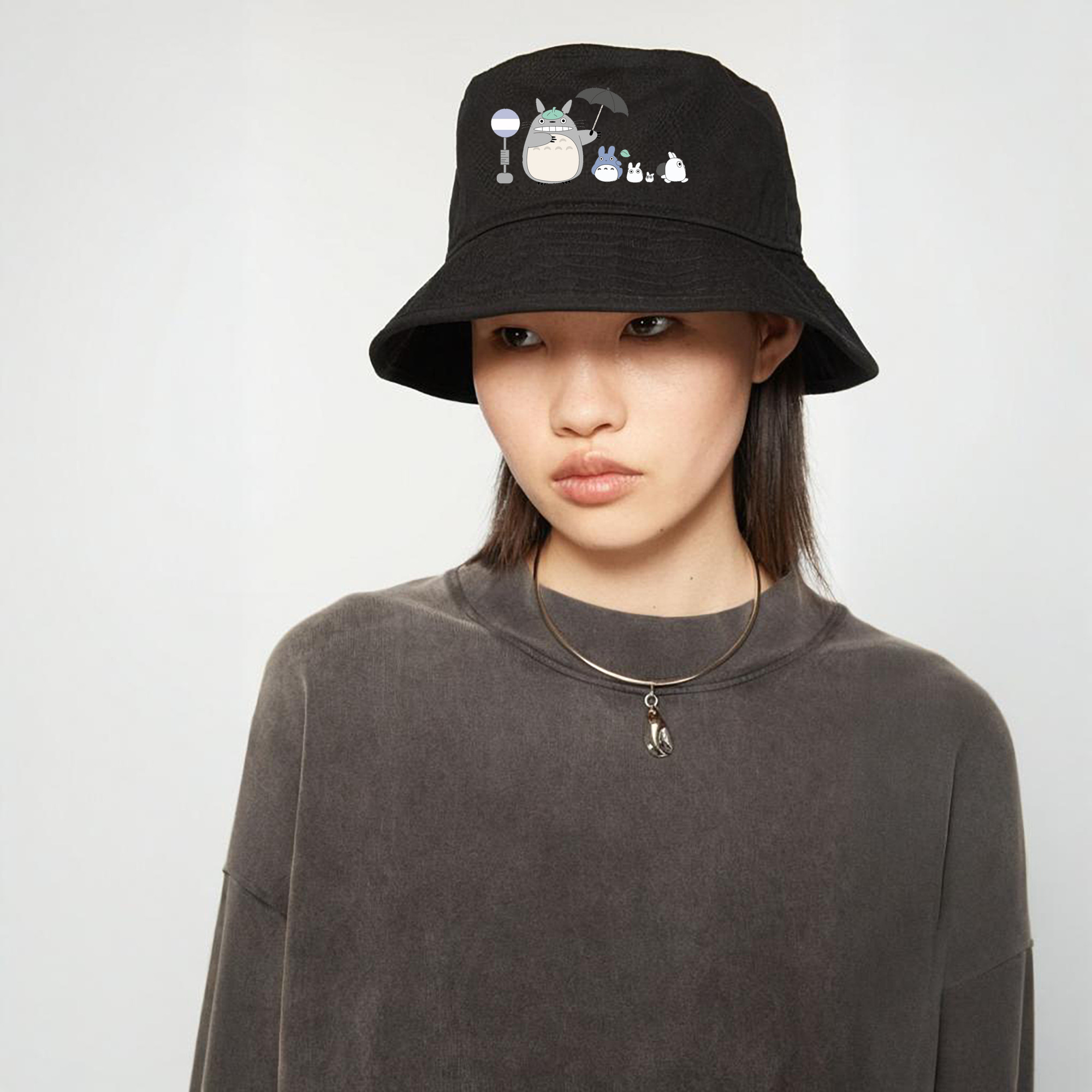 となりのトトロ 草壁メイ 草壁サツキ My Neighbor Totoro Satsuki Kusakabe Mei Kusakabe アウトドア日除けバケットハット