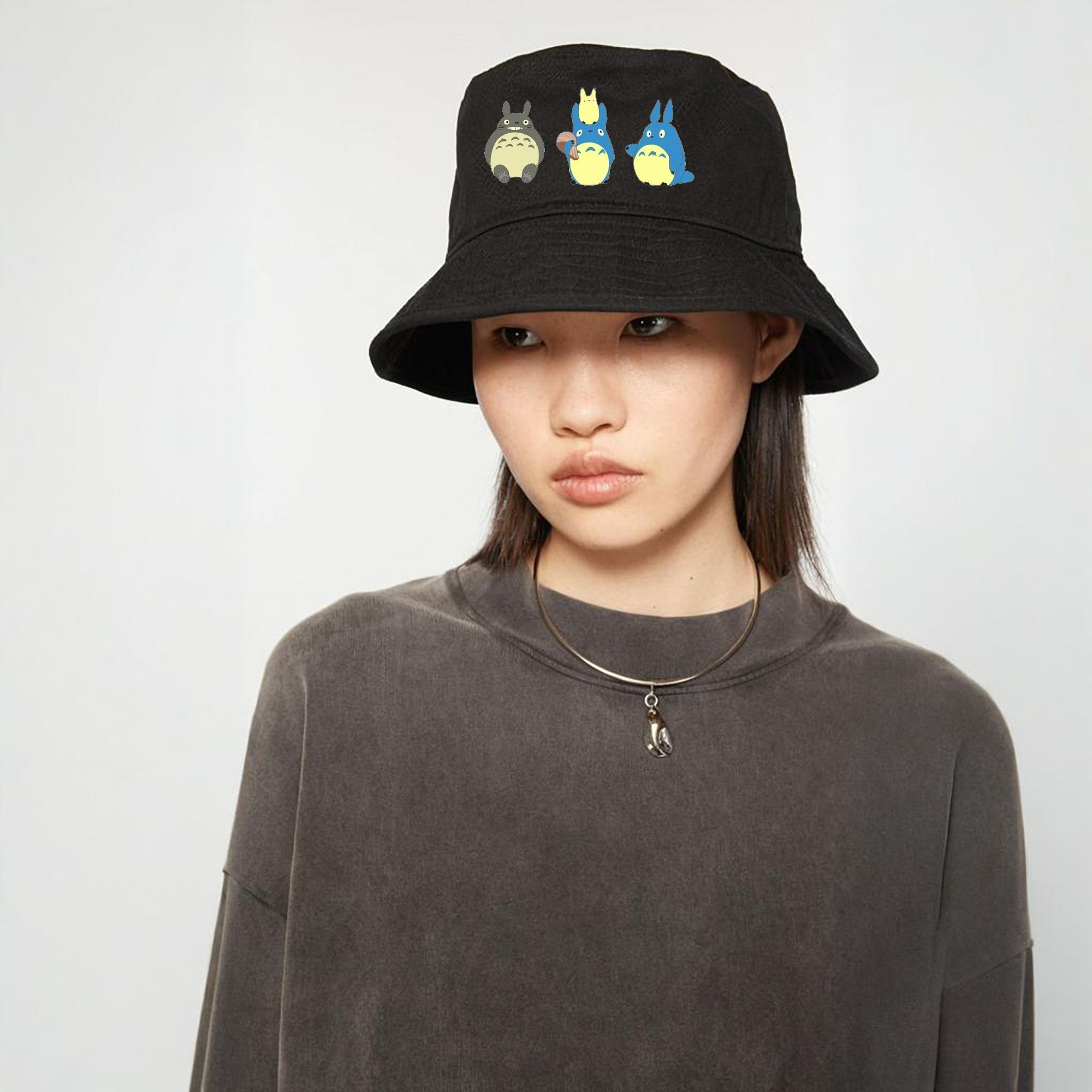となりのトトロ 草壁メイ 草壁サツキ My Neighbor Totoro Satsuki Kusakabe Mei Kusakabe アウトドア日除けバケットハット