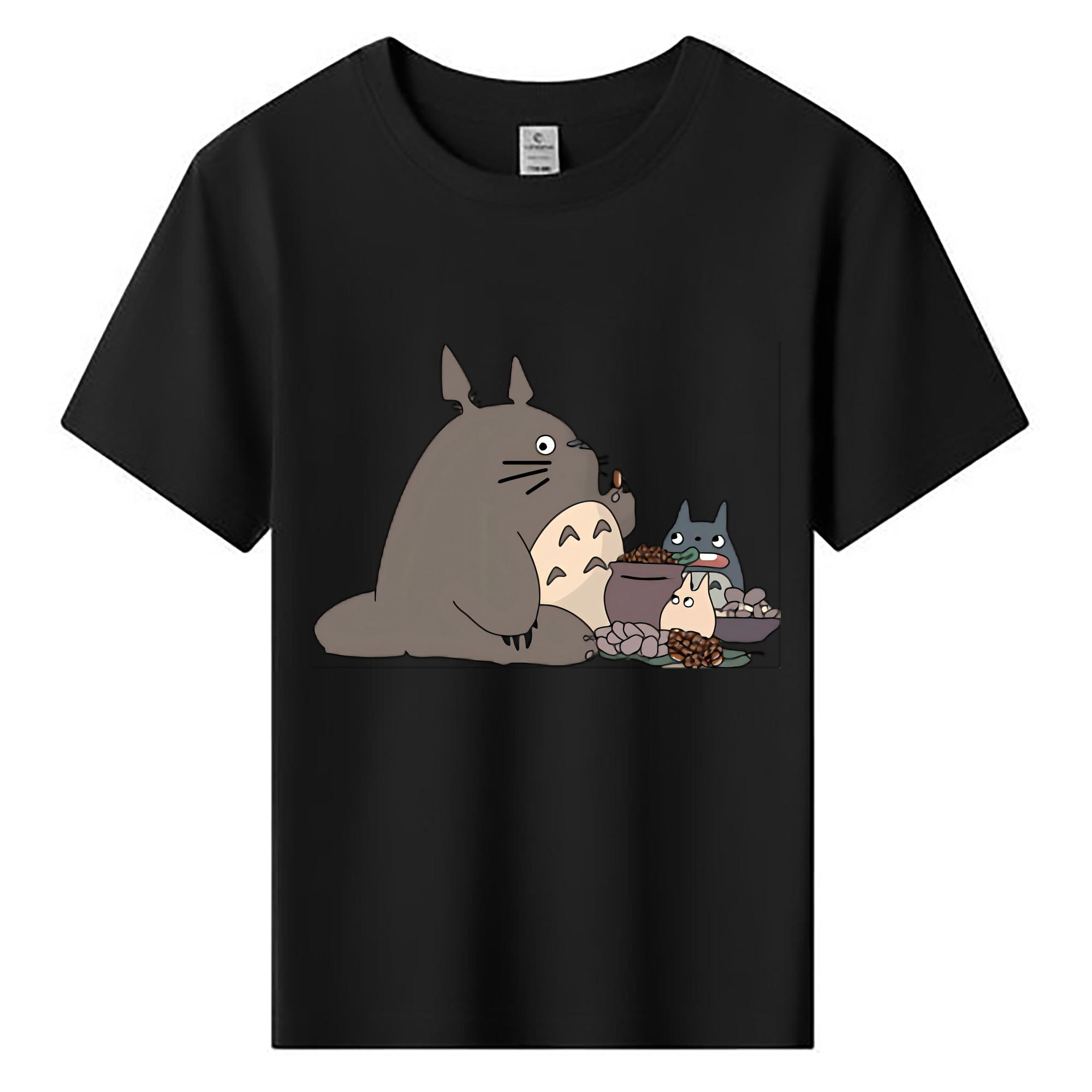 （画像用） となりのトトロ 草壁メイ 草壁サツキ My Neighbor Totoro Satsuki Kusakabe Mei Kusakabe 綿100％キッズTシャツ（フロントプリント）