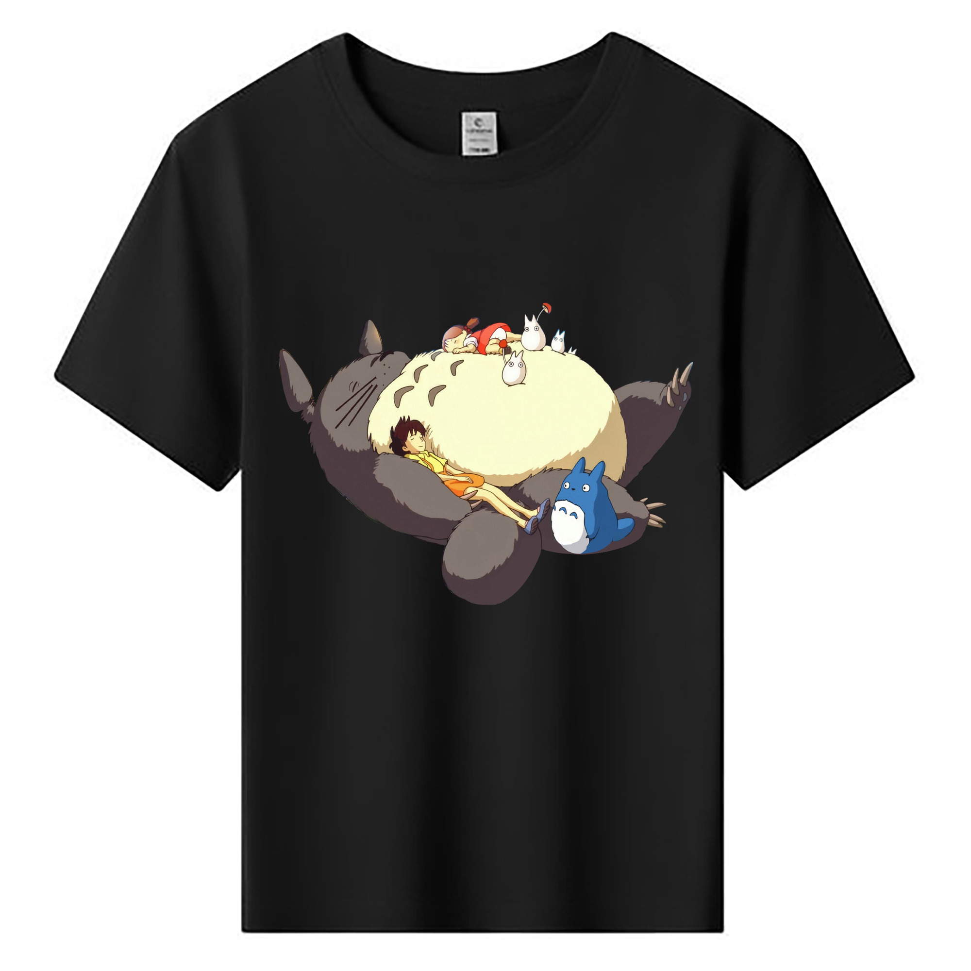 （画像用） となりのトトロ 草壁メイ 草壁サツキ My Neighbor Totoro Satsuki Kusakabe Mei Kusakabe 綿100％キッズTシャツ（フロントプリント）