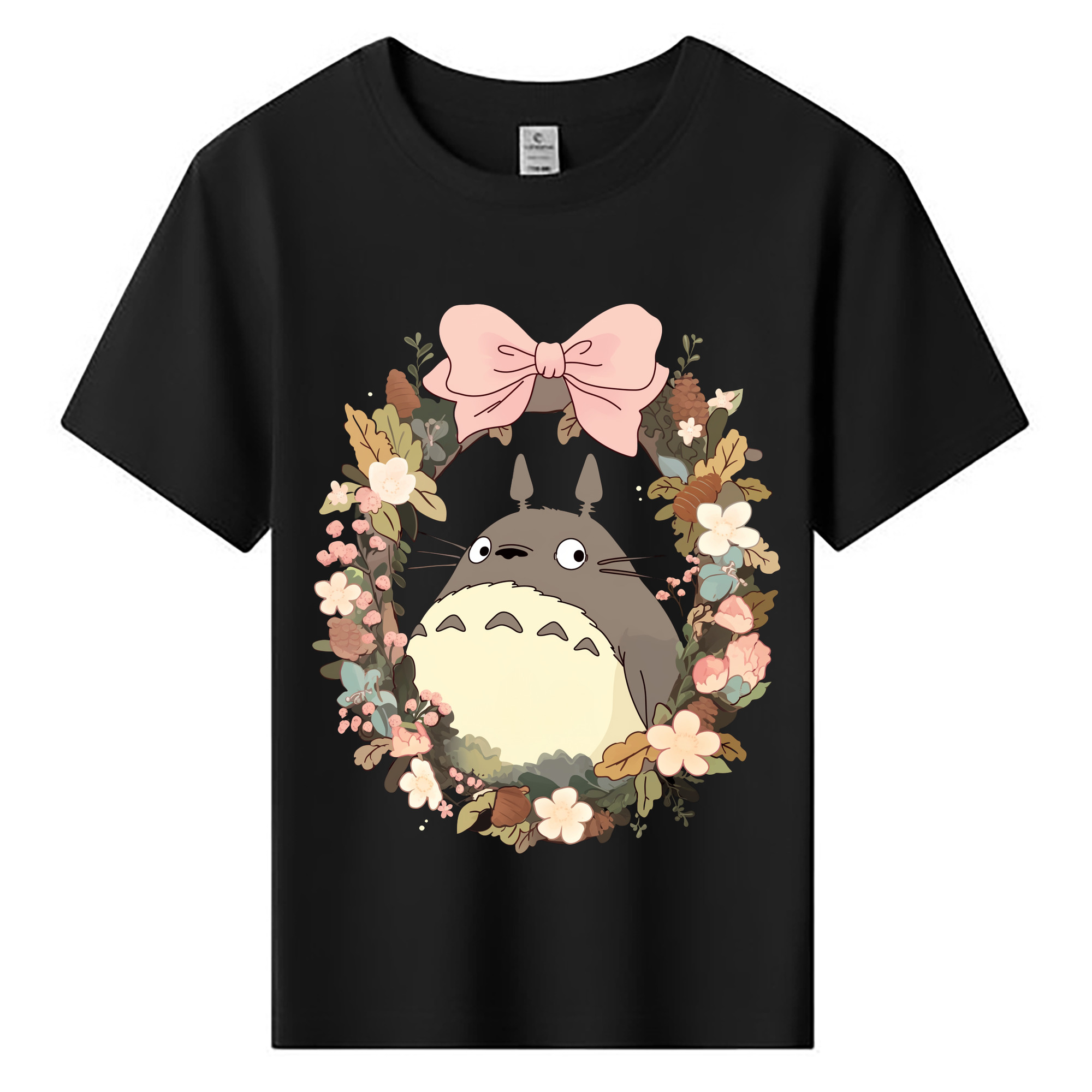 （画像用） となりのトトロ 草壁メイ 草壁サツキ My Neighbor Totoro Satsuki Kusakabe Mei Kusakabe 綿100％キッズTシャツ（フロントプリント）