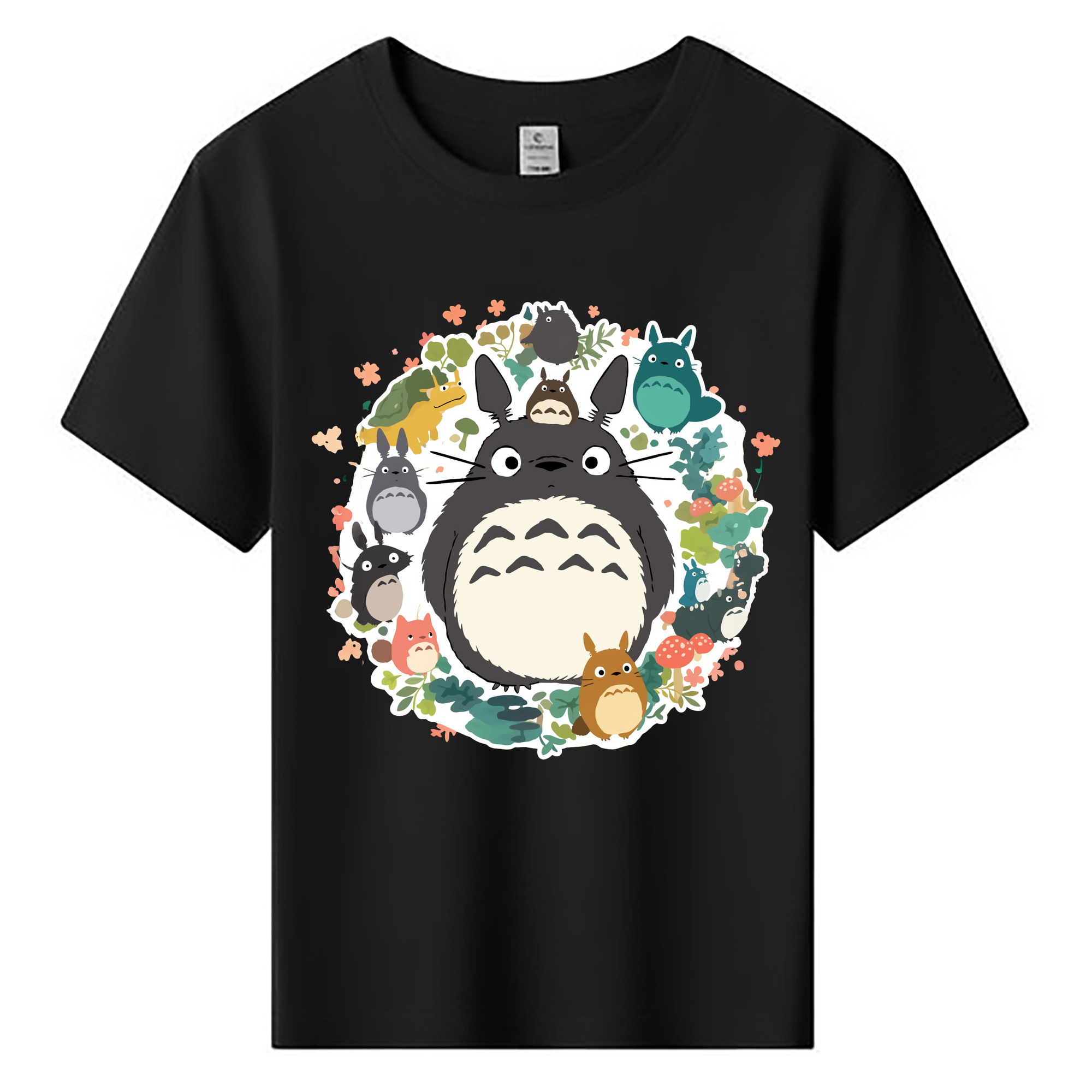 （画像用） となりのトトロ 草壁メイ 草壁サツキ My Neighbor Totoro Satsuki Kusakabe Mei Kusakabe 綿100％キッズTシャツ（フロントプリント）