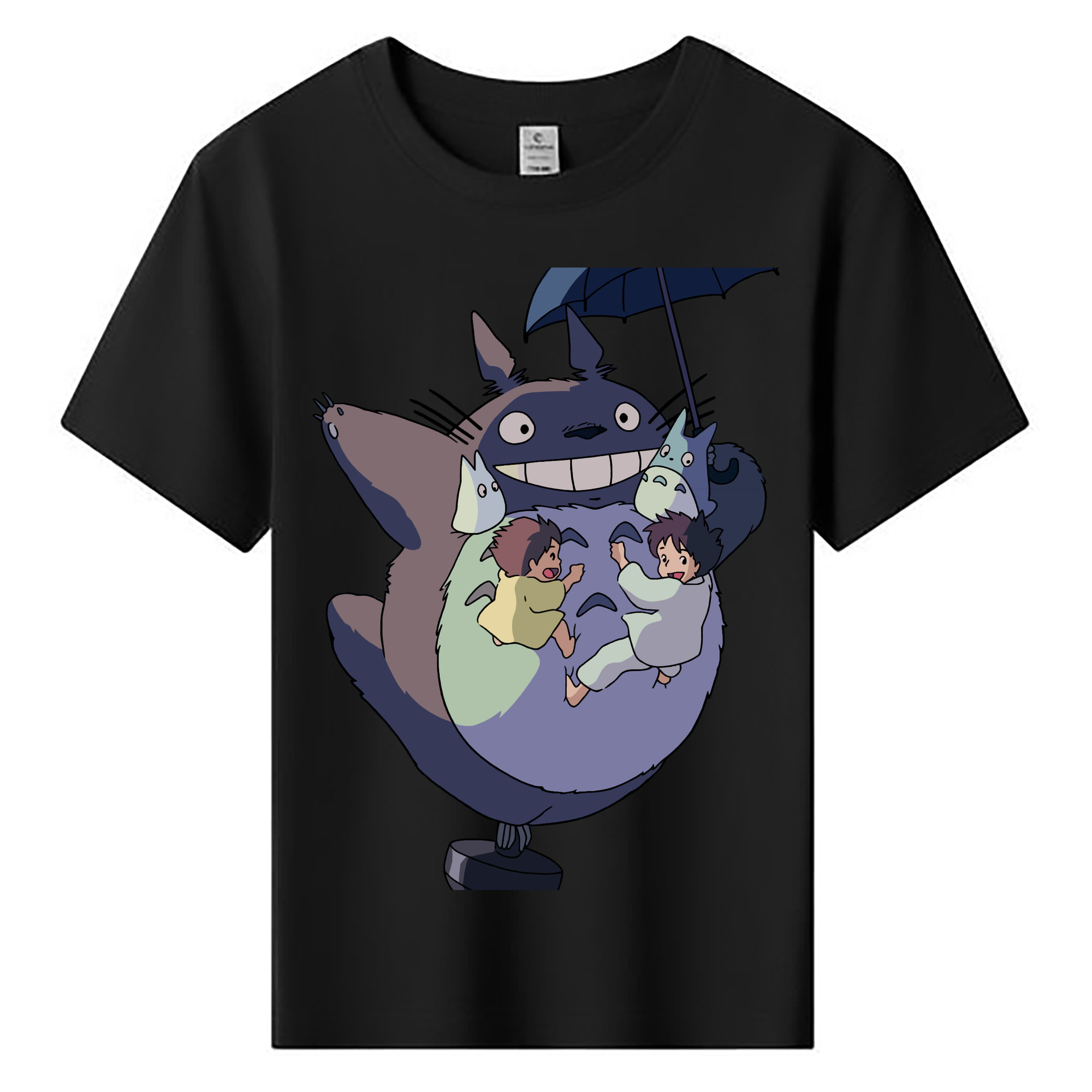 （画像用） となりのトトロ 草壁メイ 草壁サツキ My Neighbor Totoro Satsuki Kusakabe Mei Kusakabe 綿100％キッズTシャツ（フロントプリント）