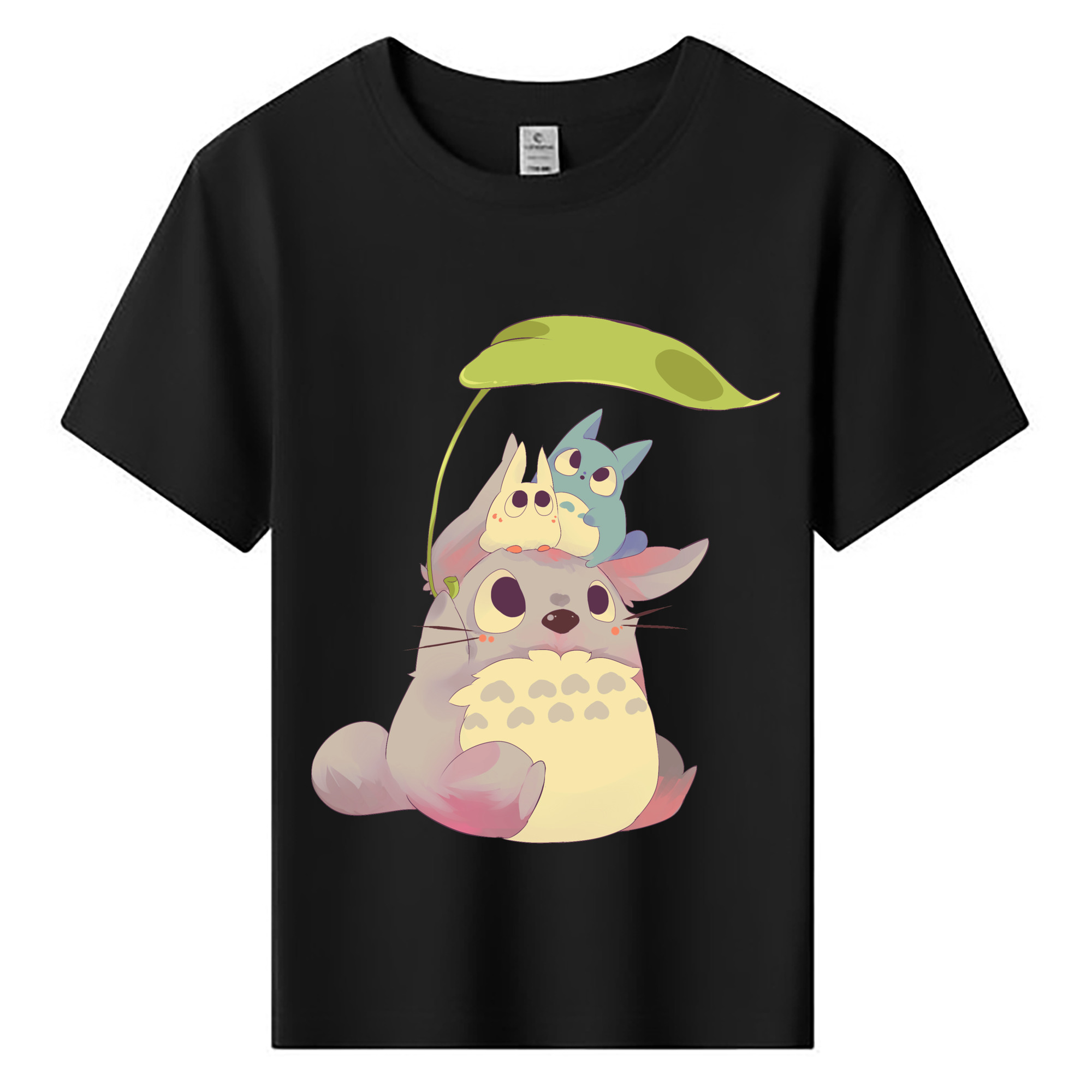 （画像用） となりのトトロ 草壁メイ 草壁サツキ My Neighbor Totoro Satsuki Kusakabe Mei Kusakabe 綿100％キッズTシャツ（フロントプリント）