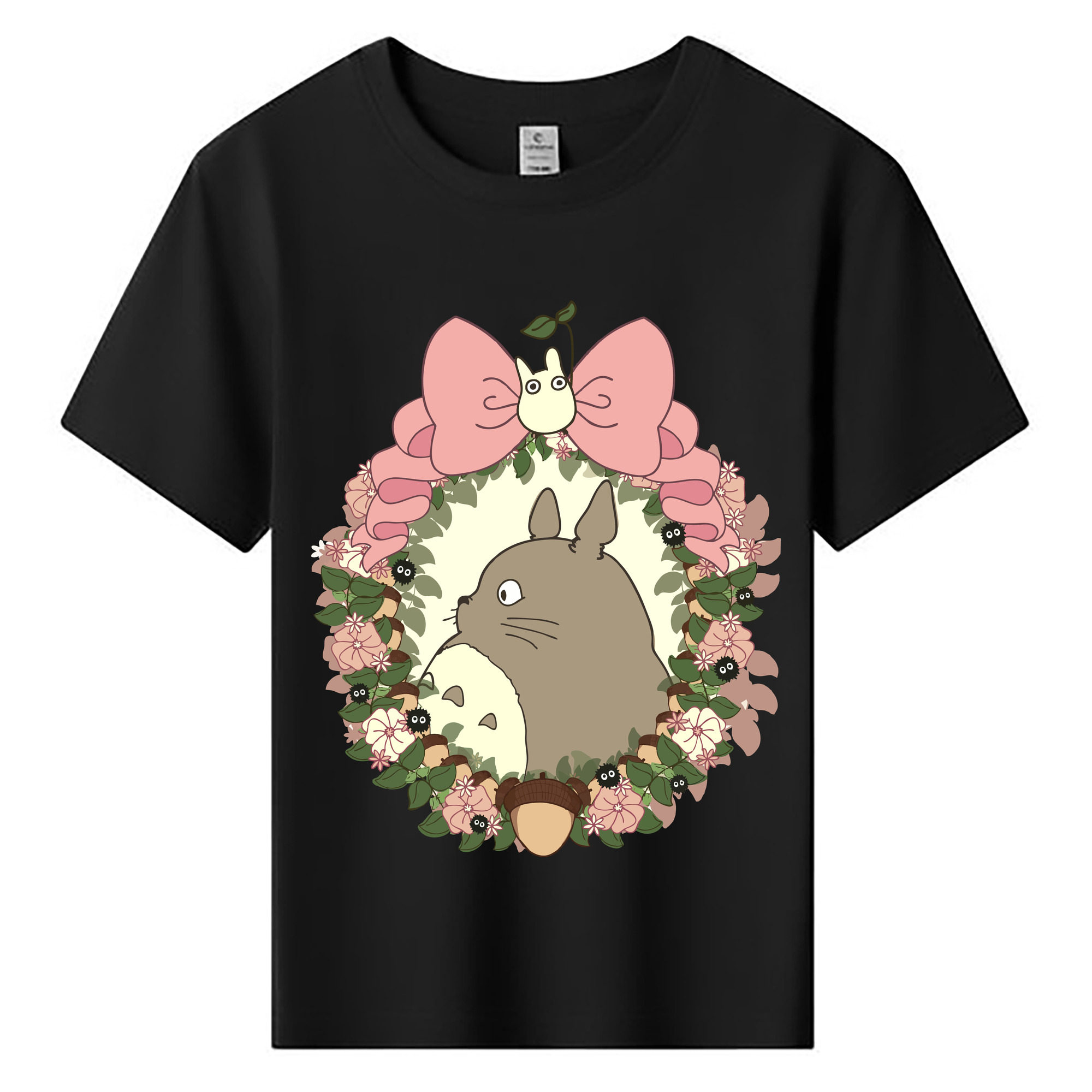 （画像用） となりのトトロ 草壁メイ 草壁サツキ My Neighbor Totoro Satsuki Kusakabe Mei Kusakabe 綿100％キッズTシャツ（フロントプリント）