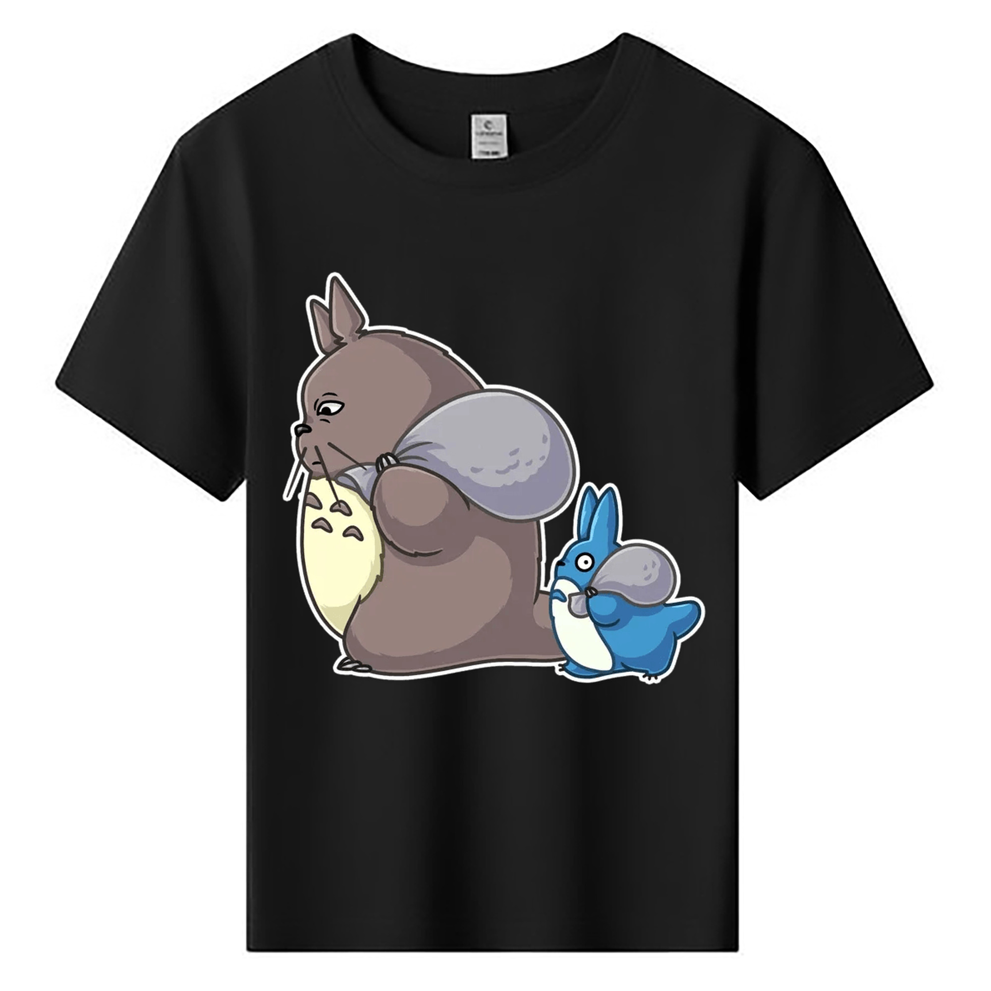 （画像用） となりのトトロ 草壁メイ 草壁サツキ My Neighbor Totoro Satsuki Kusakabe Mei Kusakabe 綿100％キッズTシャツ（フロントプリント）