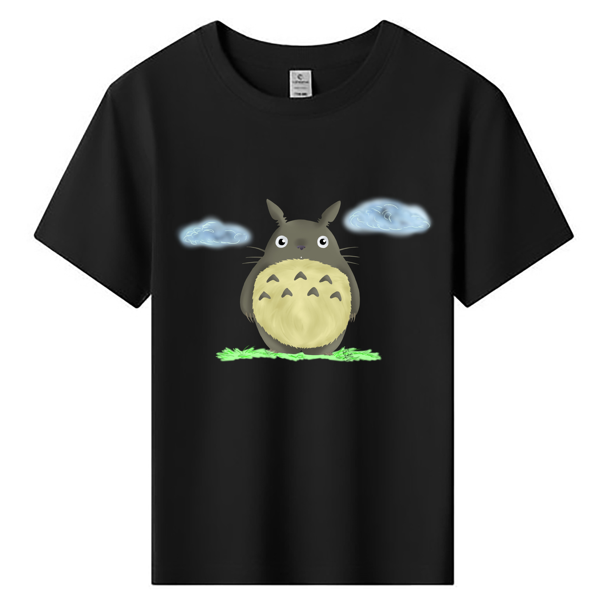 （画像用） となりのトトロ 草壁メイ 草壁サツキ My Neighbor Totoro Satsuki Kusakabe Mei Kusakabe 綿100％キッズTシャツ（フロントプリント）