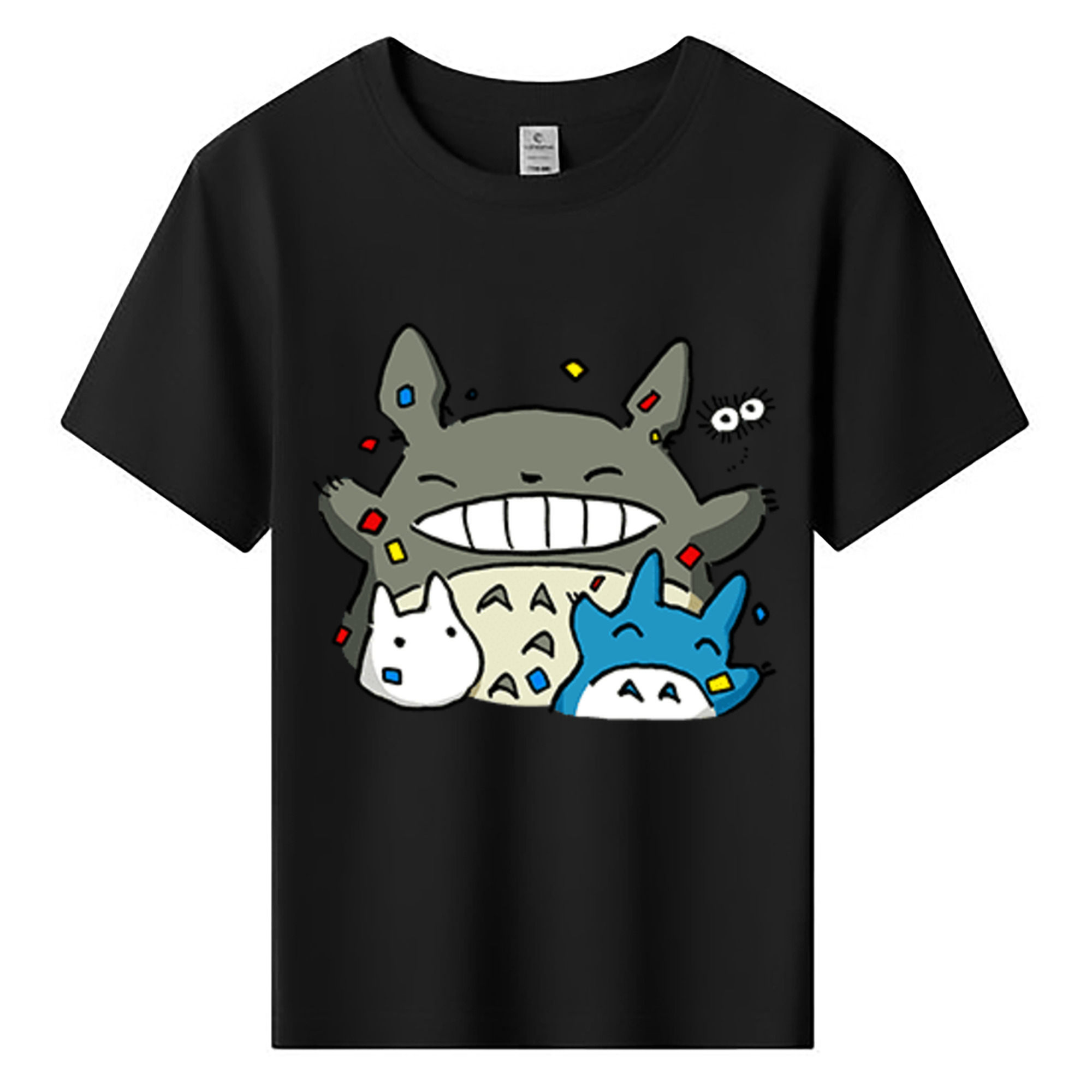 （画像用） となりのトトロ 草壁メイ 草壁サツキ My Neighbor Totoro Satsuki Kusakabe Mei Kusakabe 綿100％キッズTシャツ（フロントプリント）