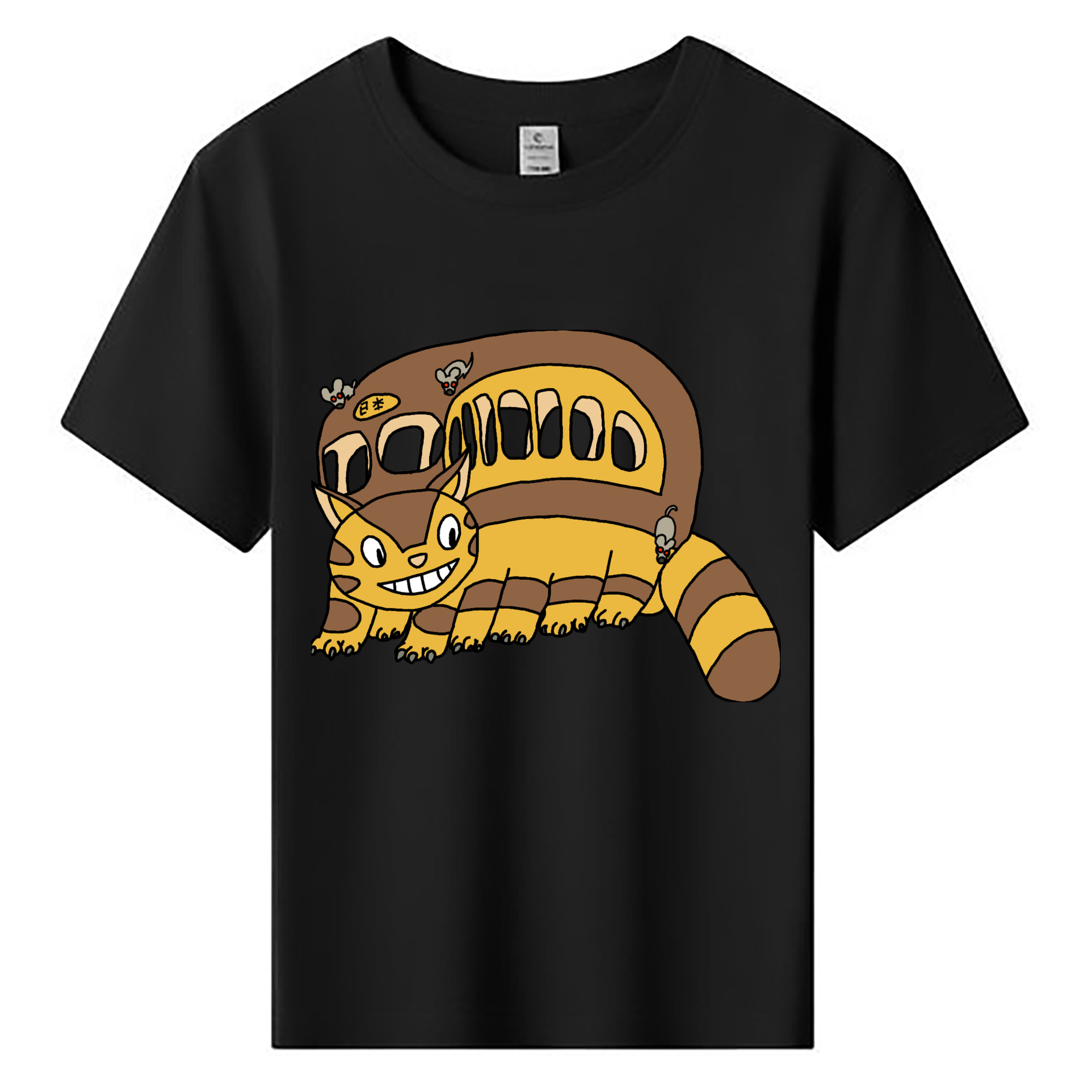 （画像用） となりのトトロ 草壁メイ 草壁サツキ My Neighbor Totoro Satsuki Kusakabe Mei Kusakabe 綿100％キッズTシャツ（フロントプリント）