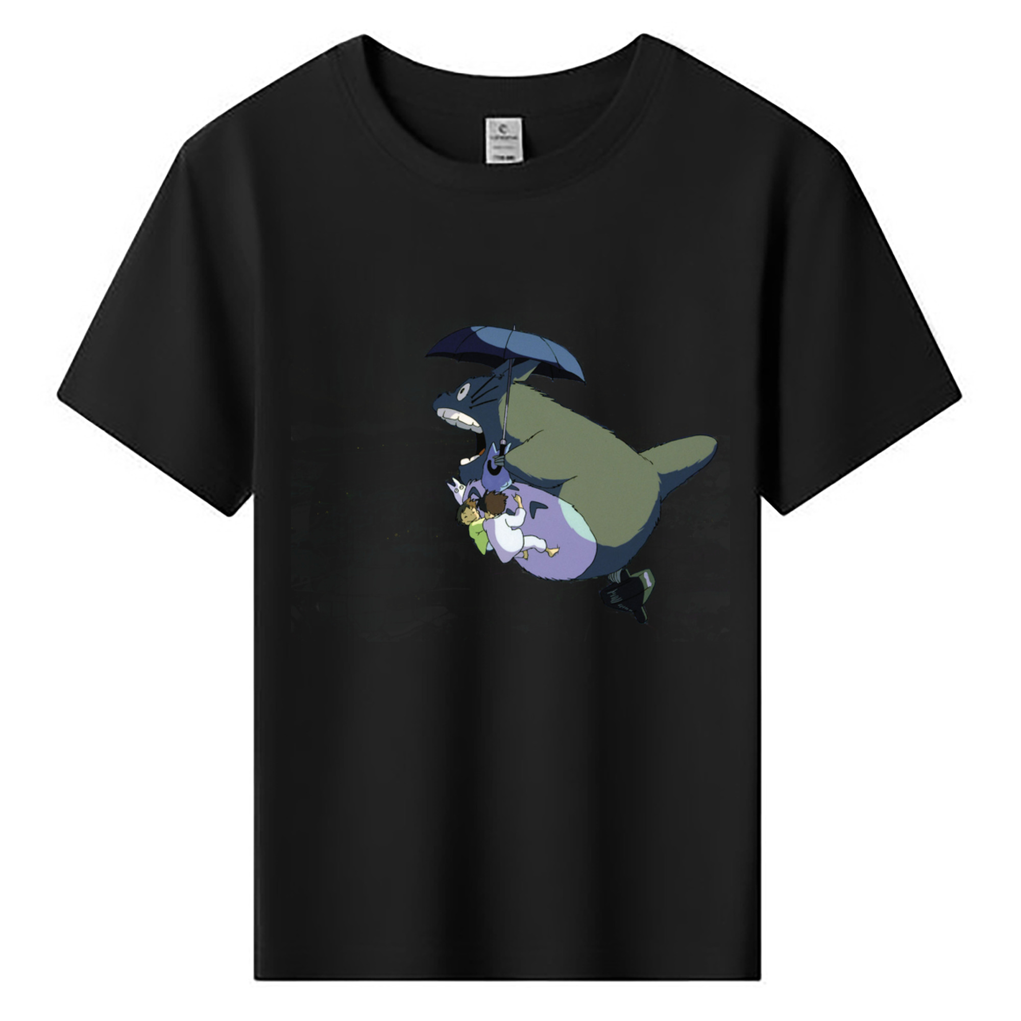 （画像用） となりのトトロ 草壁メイ 草壁サツキ My Neighbor Totoro Satsuki Kusakabe Mei Kusakabe 綿100％キッズTシャツ（フロントプリント）